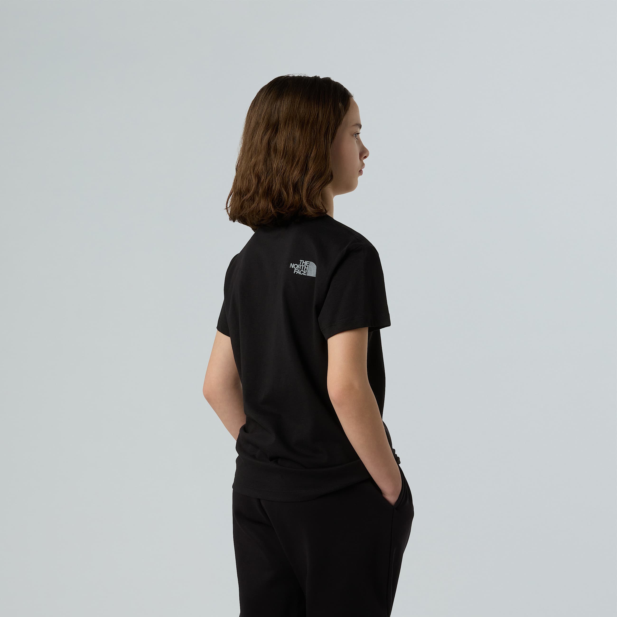 Reflective Logo Relaxed TShirt Girl TNF TNF Black ALT6