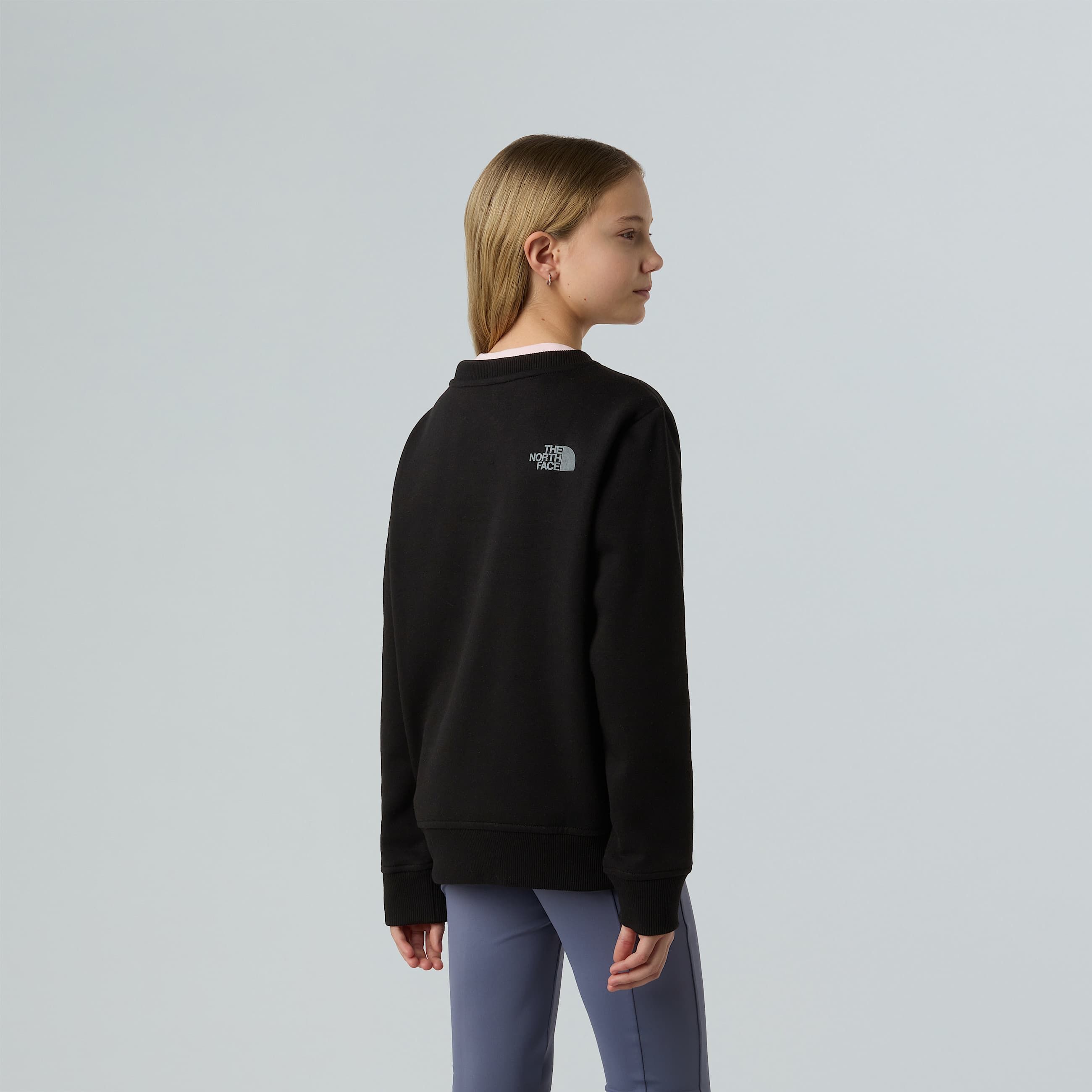 Felpa Reflective Logo Relaxed da ragazza TNF TNF Black ALT6