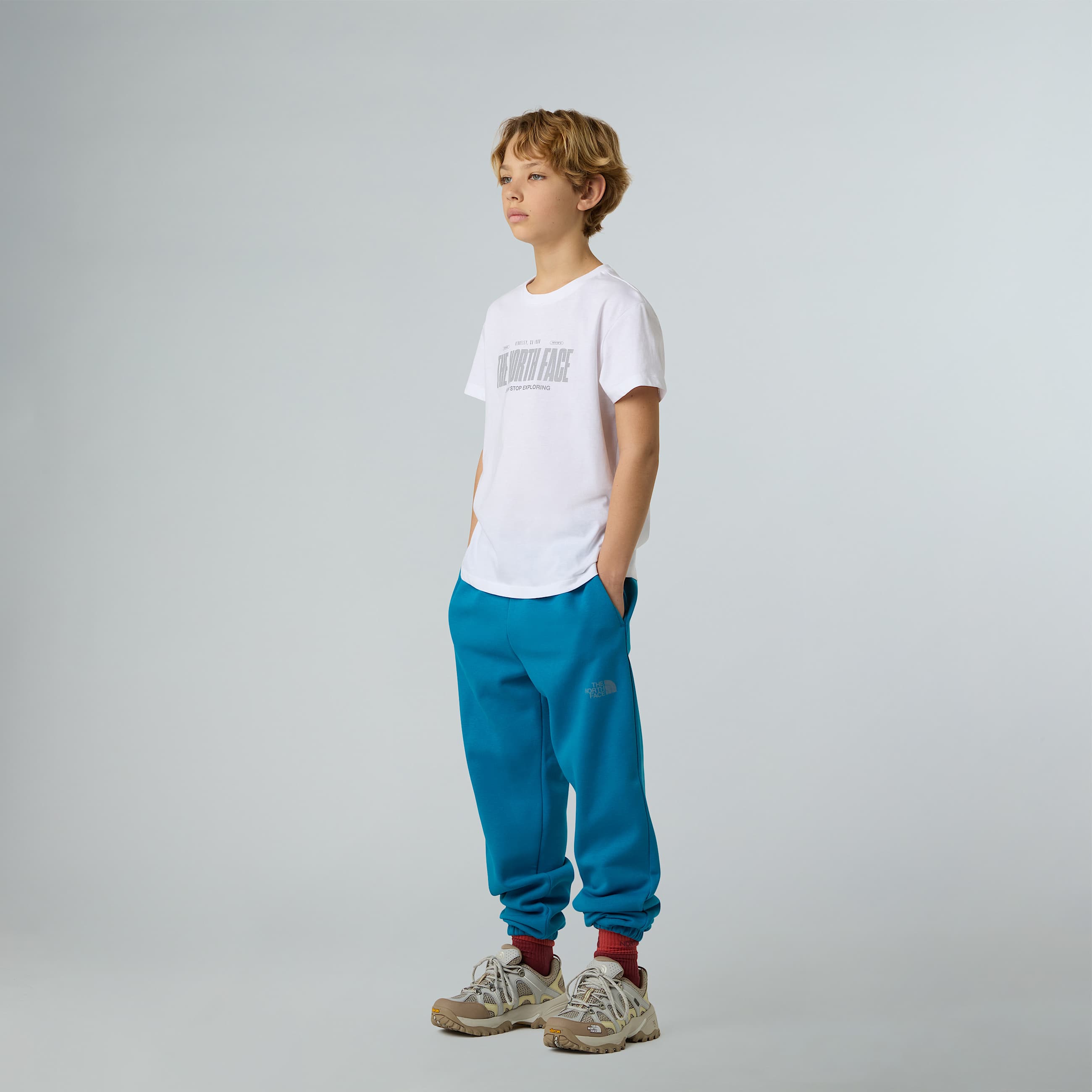 Tshirt Reflective Logo Relaxed da ragazzo TNF ALT5