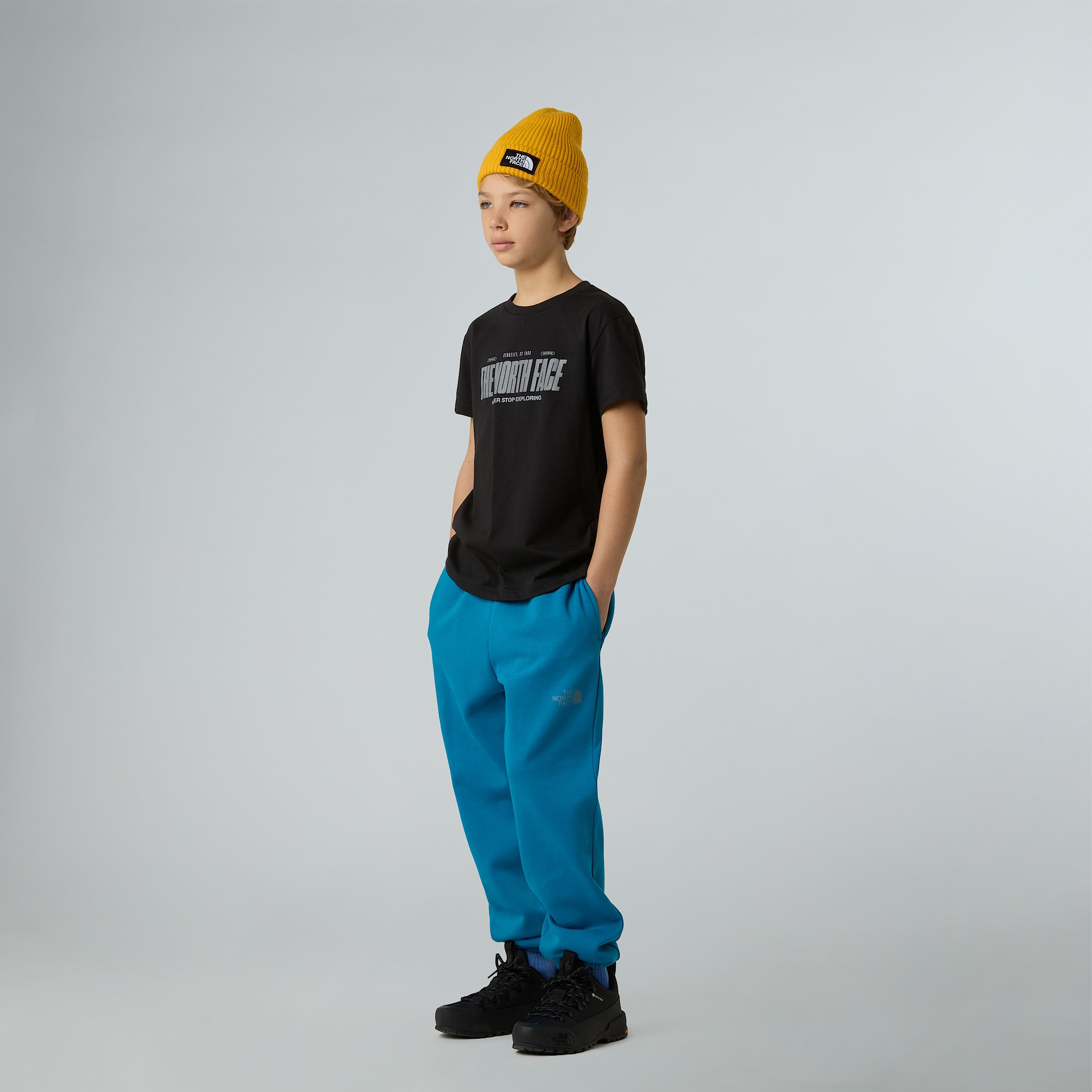 Tshirt Reflective Logo Relaxed da ragazzo TNF TNF Black ALT5