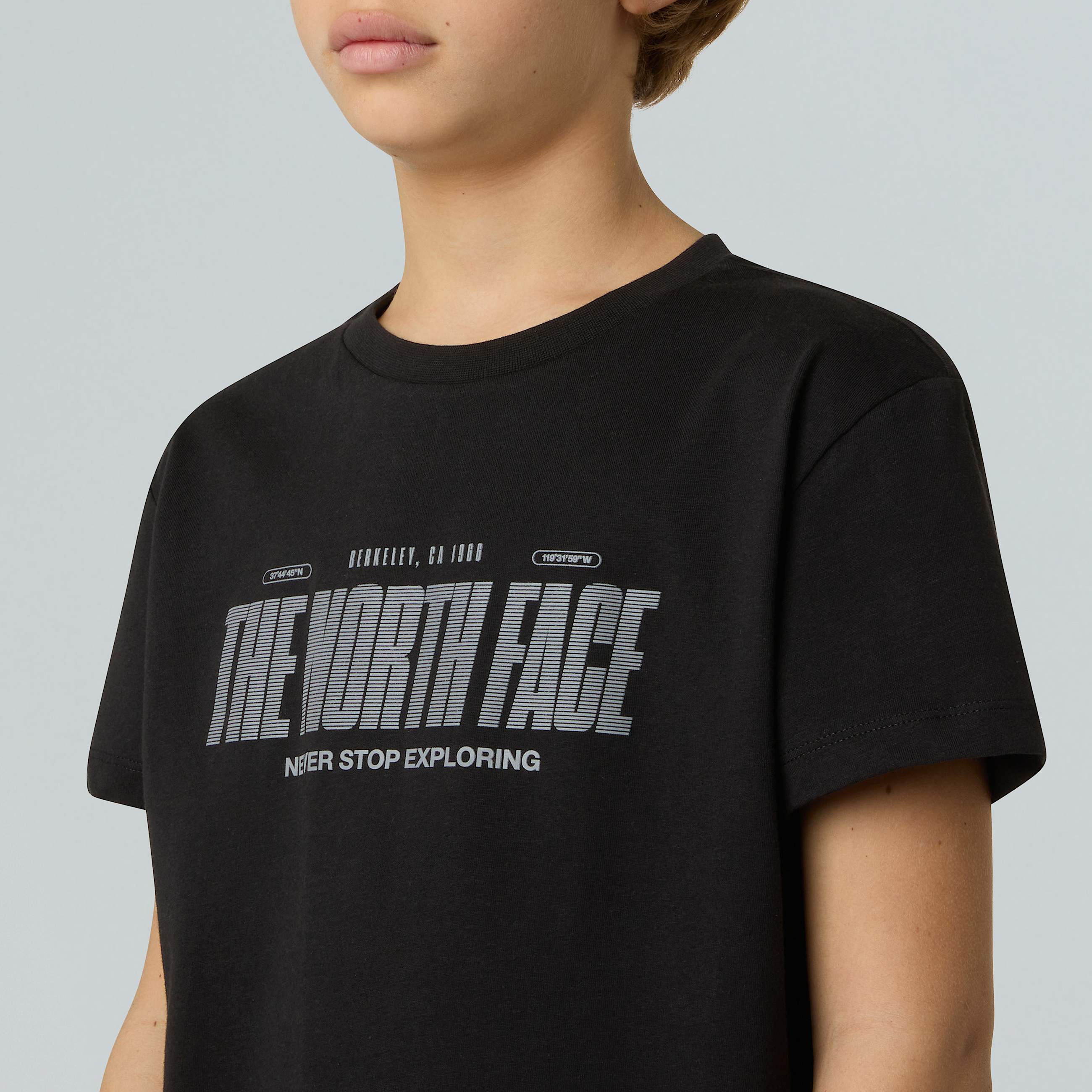 Tshirt Reflective Logo Relaxed da ragazzo TNF TNF Black ALT7