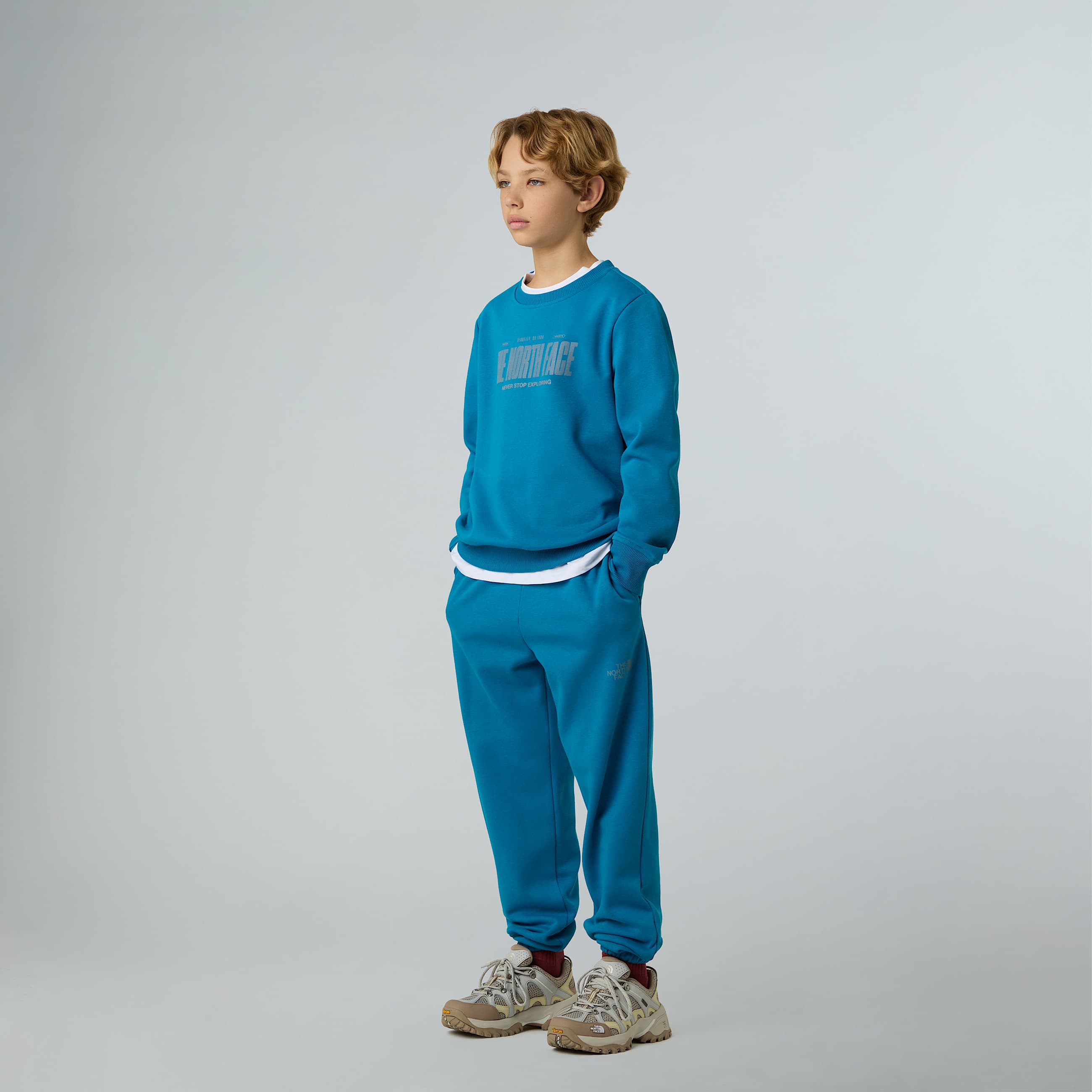 Logo reflektierendes  relaxt geschnittenes Sweatshirt fr Jungen TNF ALT5