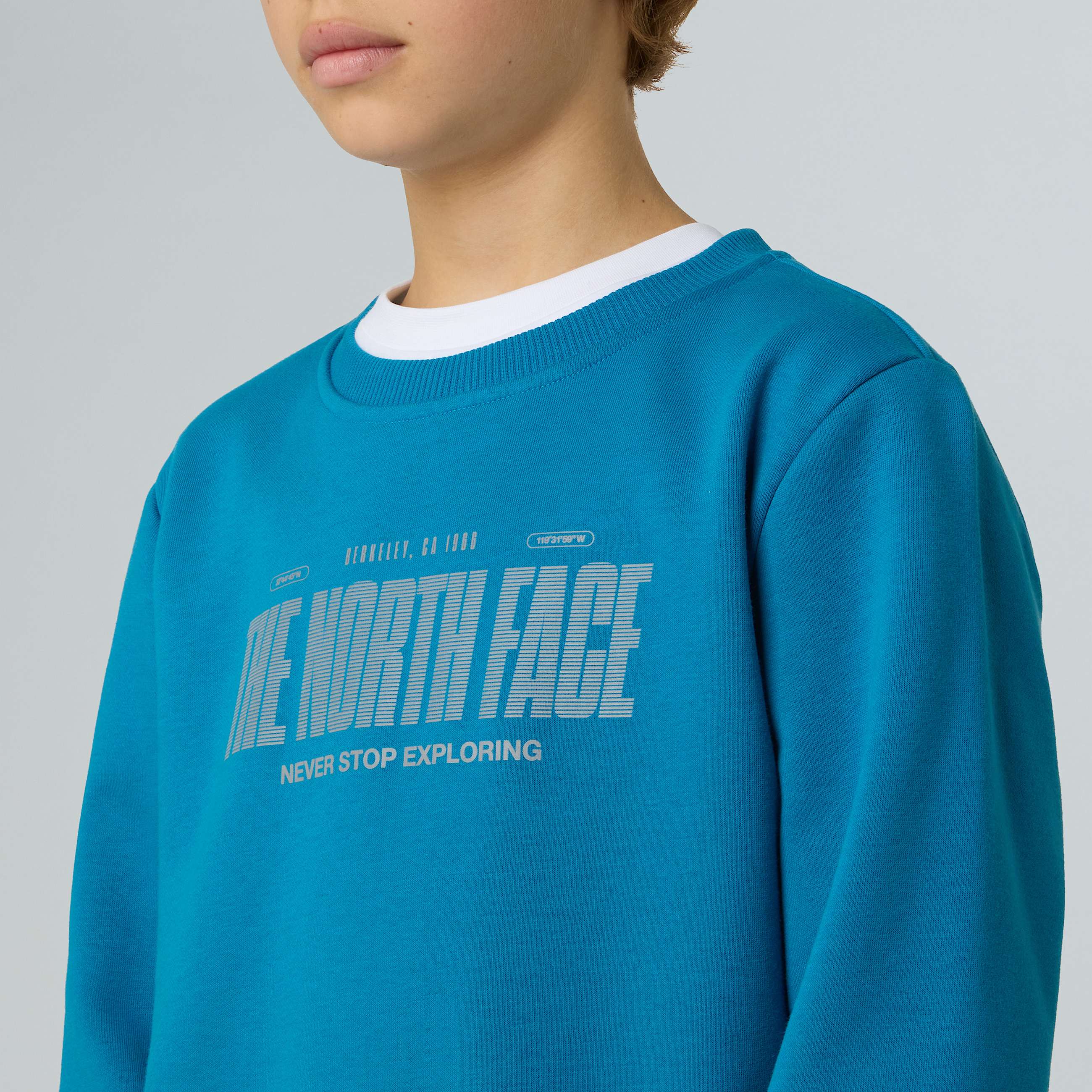 Logo reflektierendes  relaxt geschnittenes Sweatshirt fr Jungen TNF ALT7