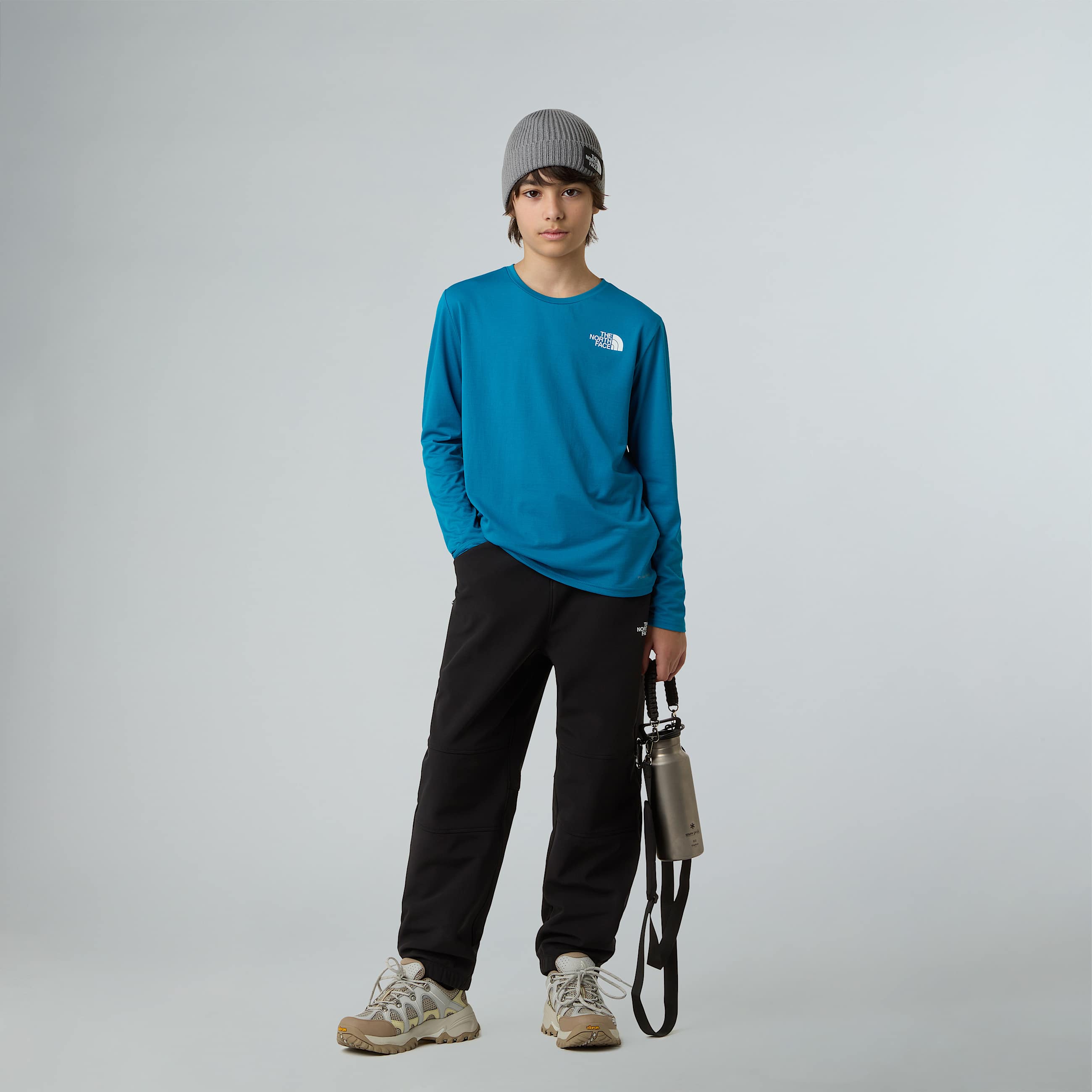 247 Tshirt met lange mouwen voor tieners TNF Dusk Blue ALT5