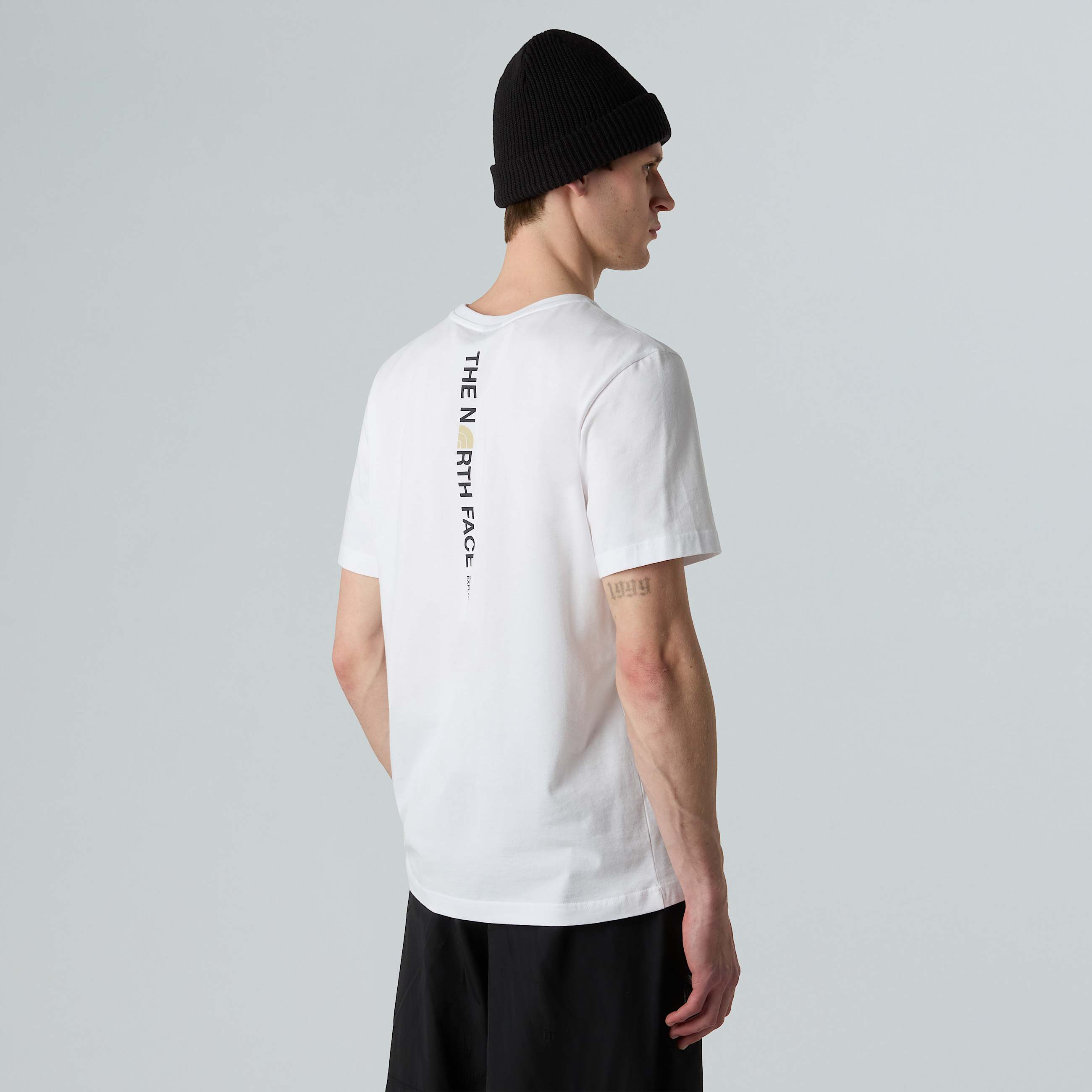 Mens Vertical Logo TShirt TNF ALT4