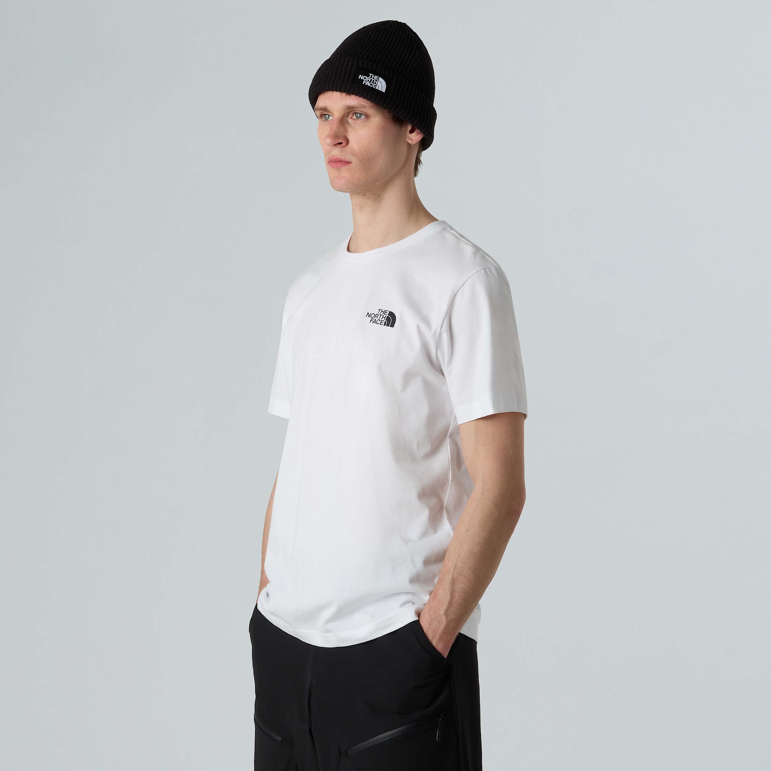 Mens Vertical Logo TShirt TNF ALT5