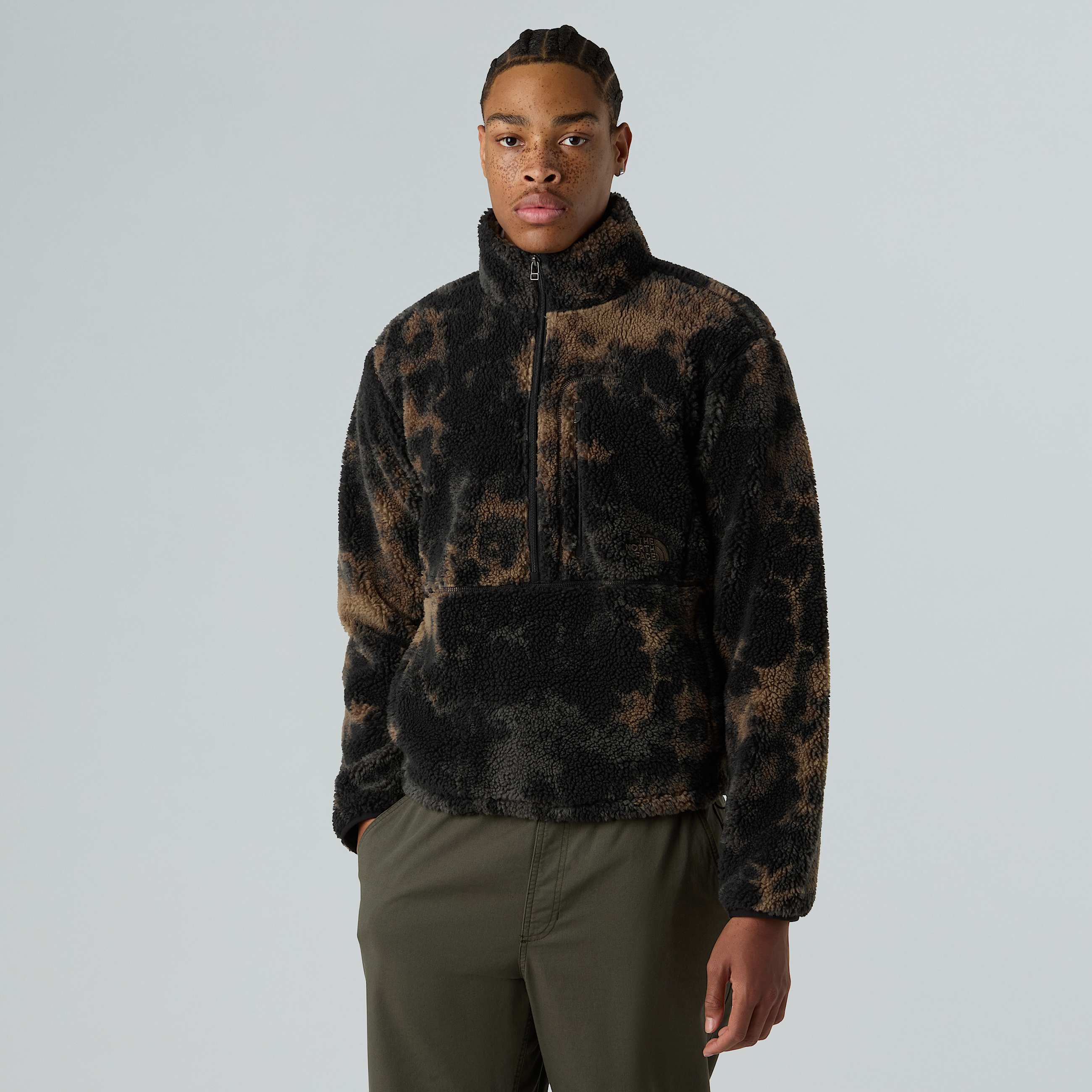 Mens Extreme Pile Printed Pullover Fleece TNF ALT4