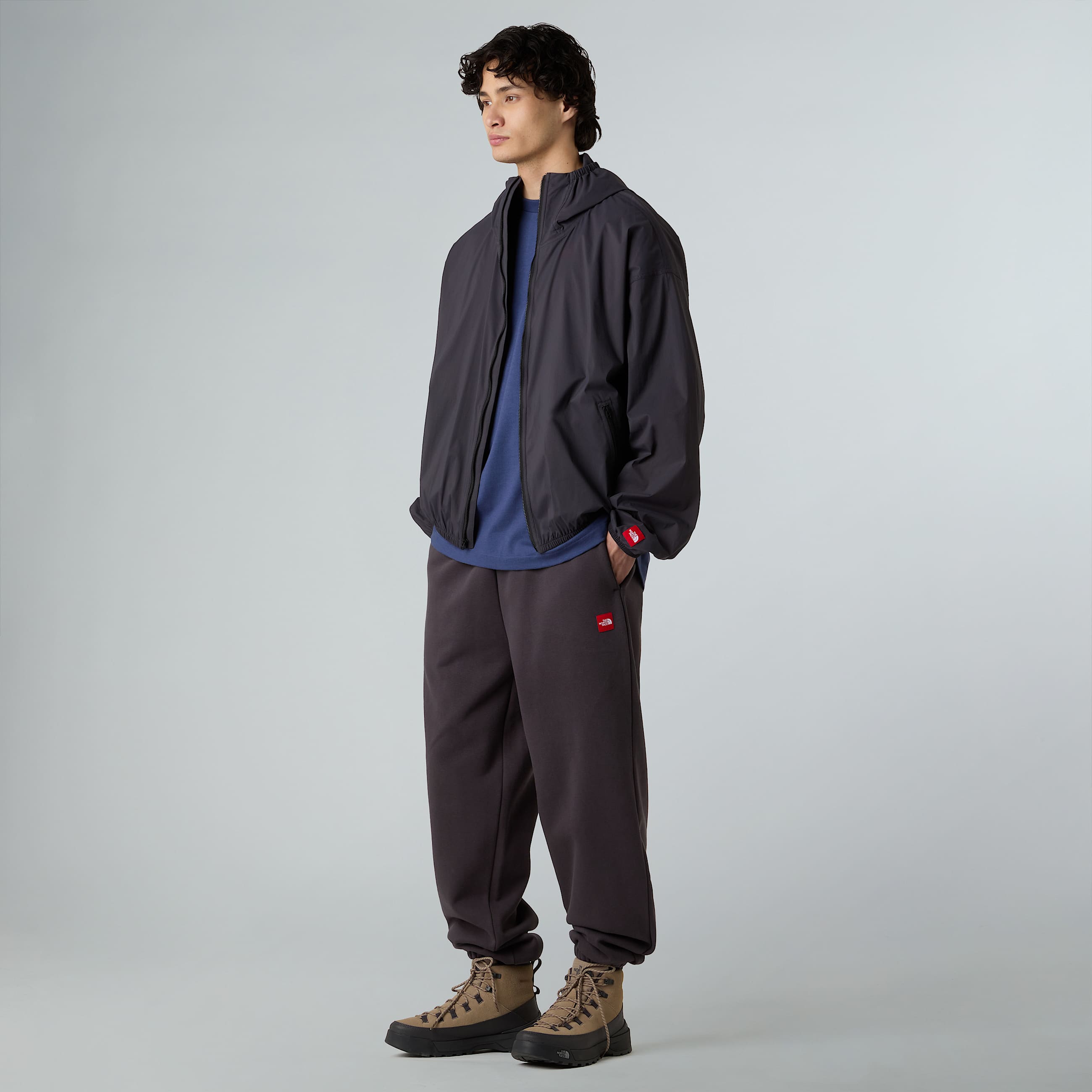 Giacca a vento con cappuccio Red Box Packable unisex TNF ALT5