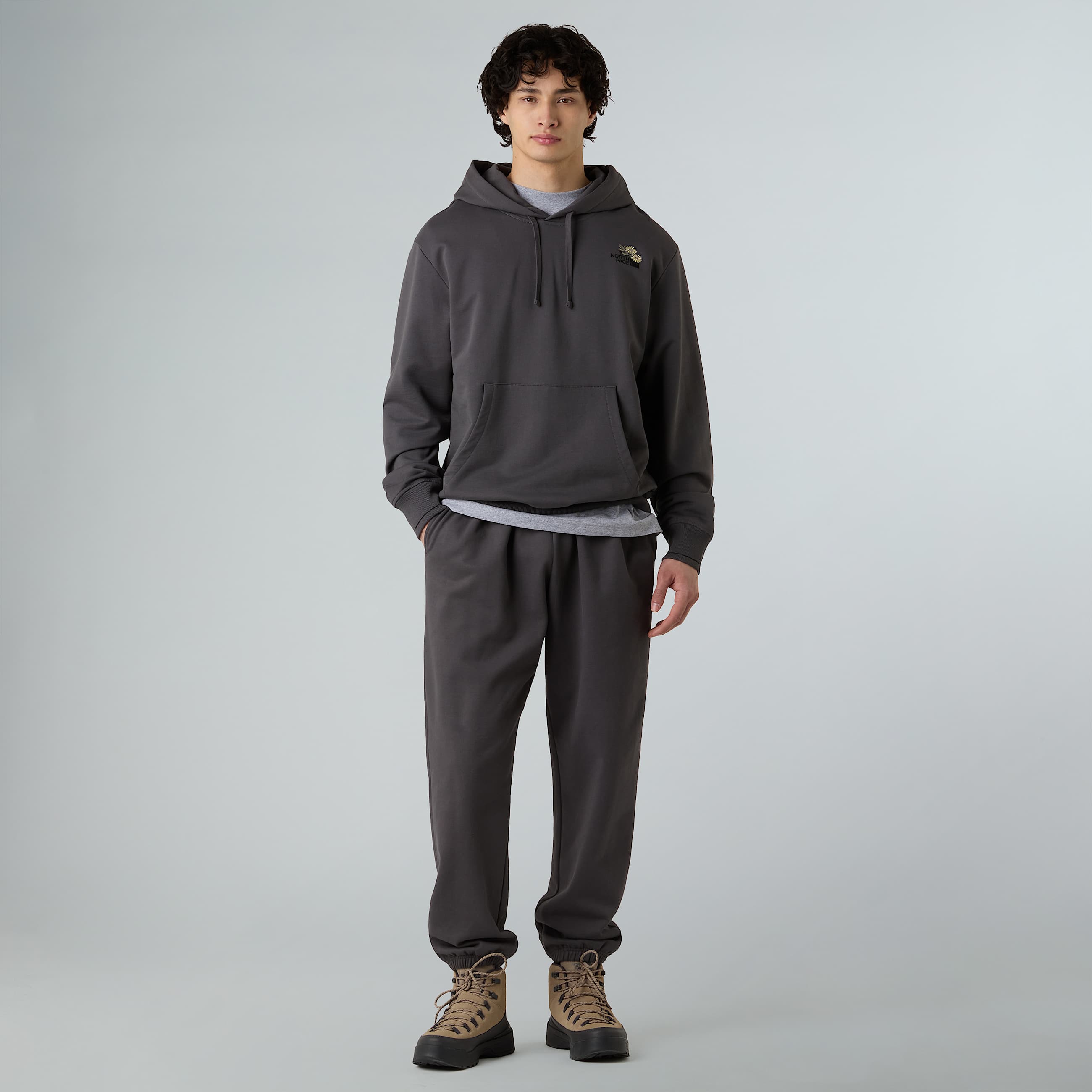 Dome Flower relaxt geschnittener Kapuzenpulli mit Grafik in Unisex TNF ALT5