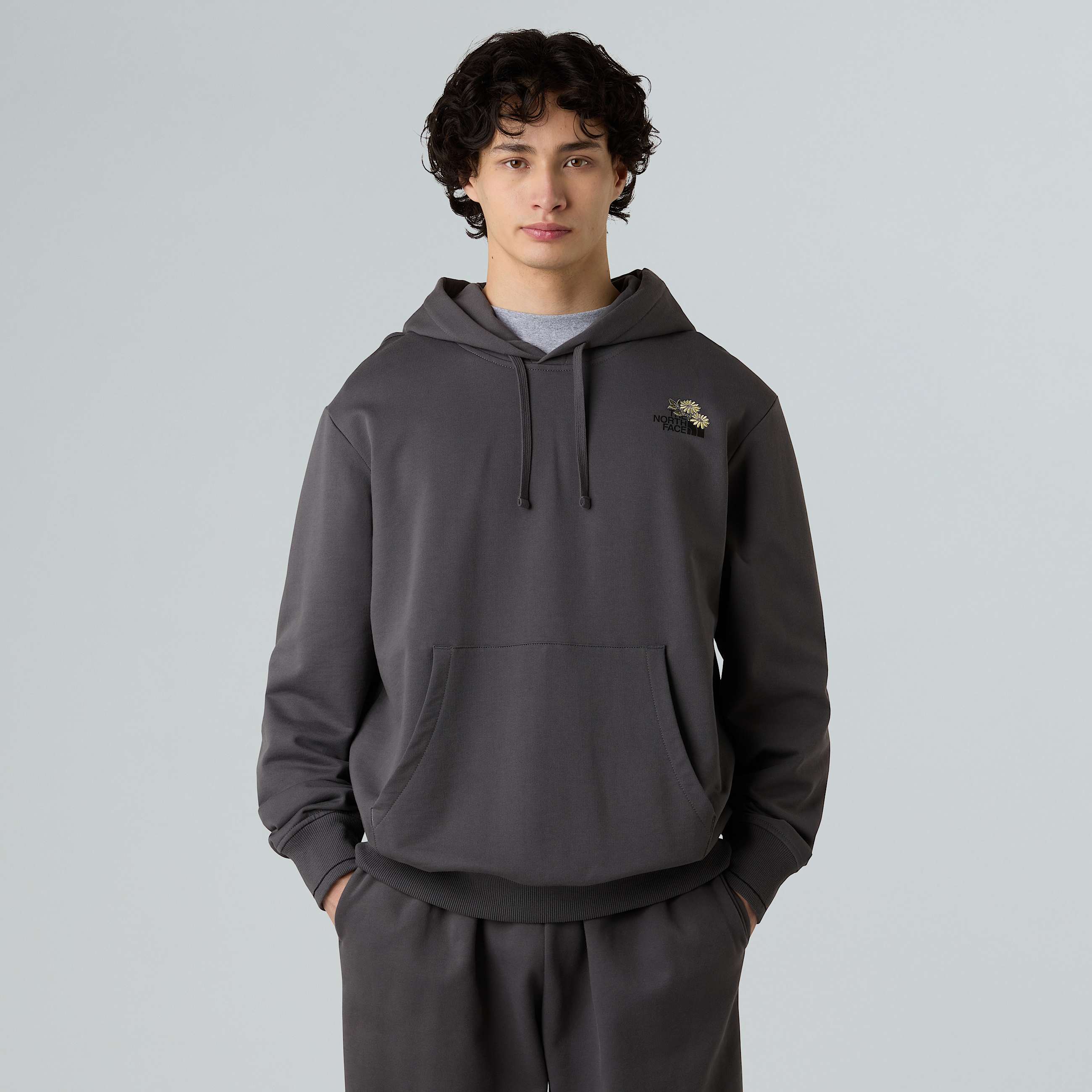 Dome Flower relaxt geschnittener Kapuzenpulli mit Grafik in Unisex TNF ALT4