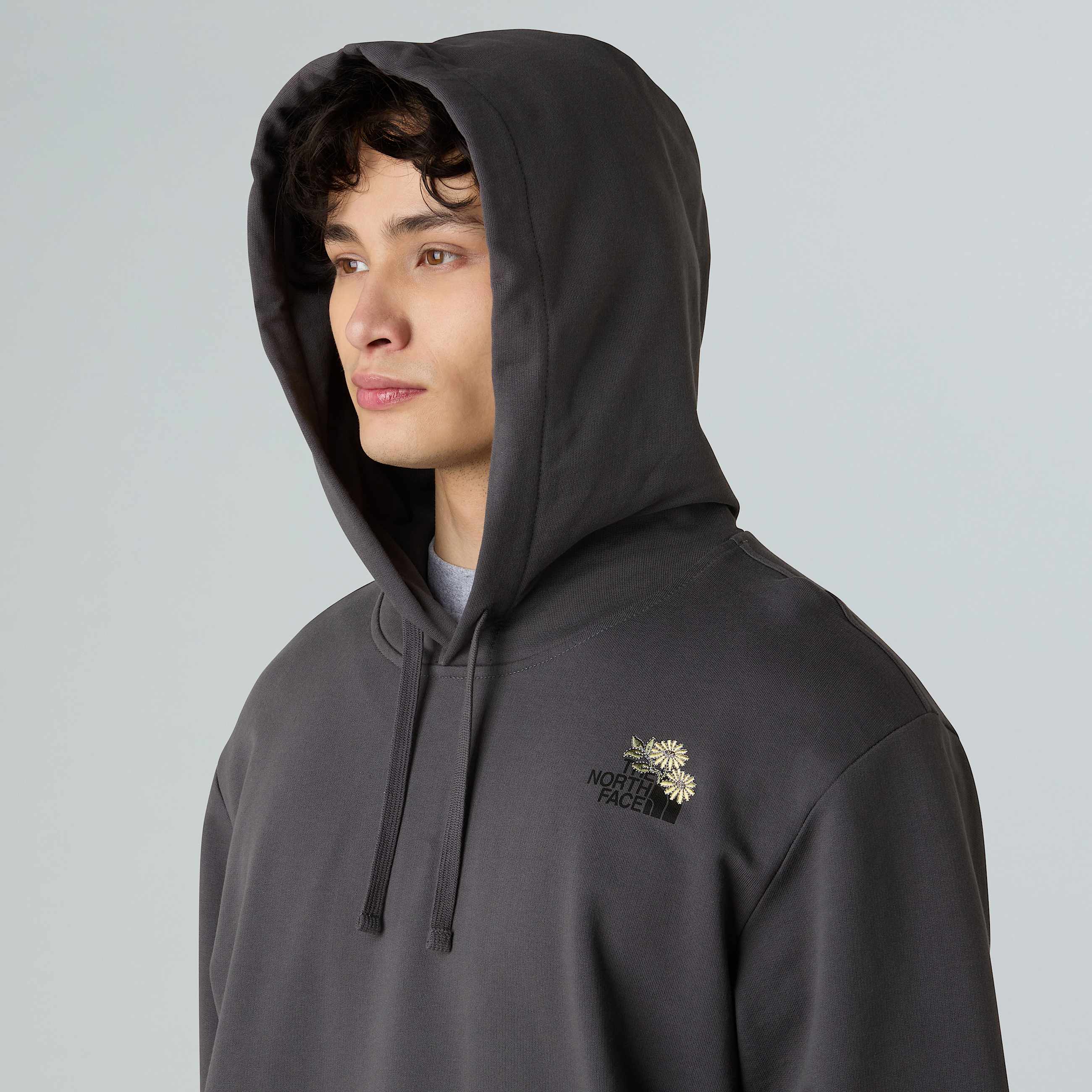 Dome Flower relaxt geschnittener Kapuzenpulli mit Grafik in Unisex TNF ALT7