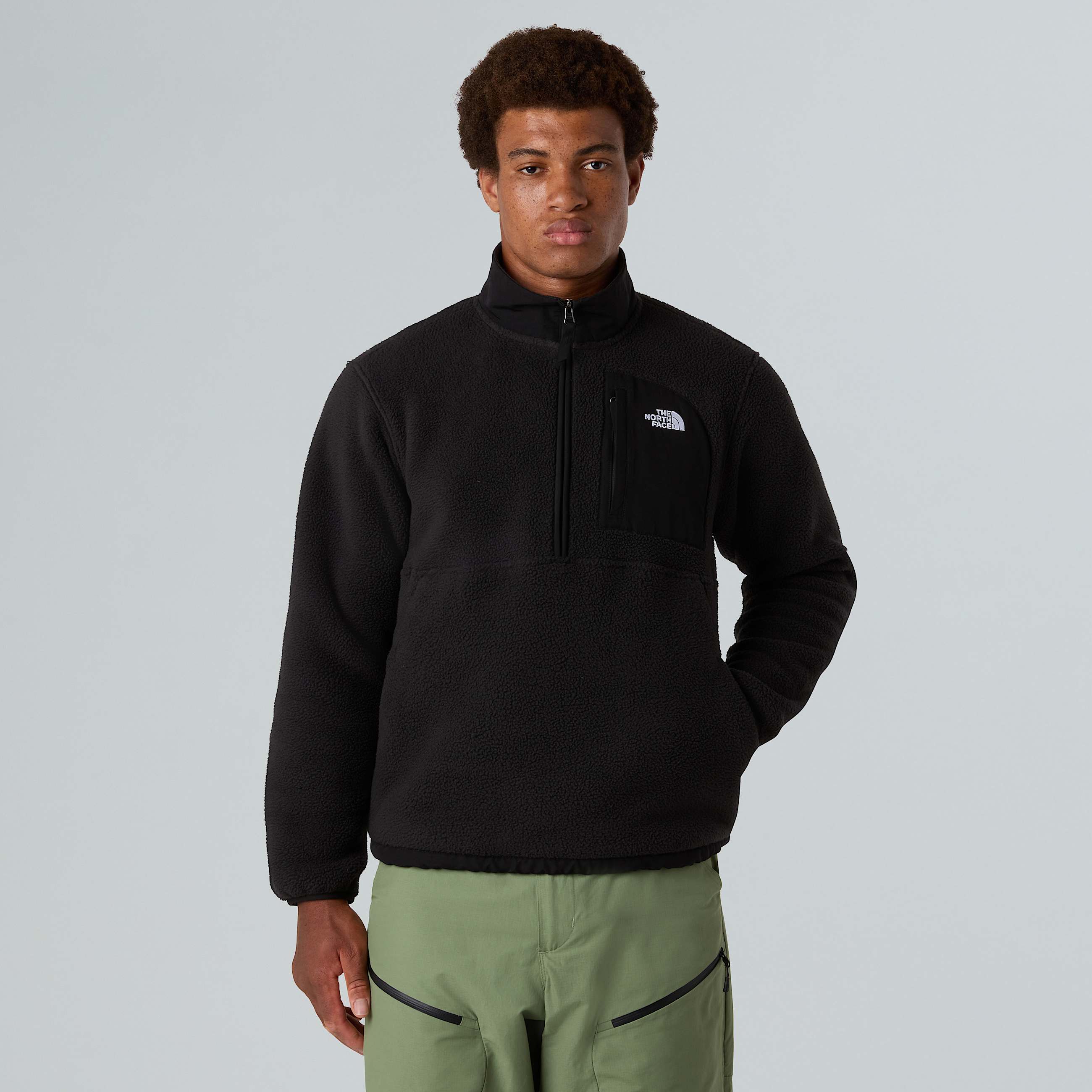 Mens Yumiori OffPeak 12 Zip Fleece Jacket TNF ALT4