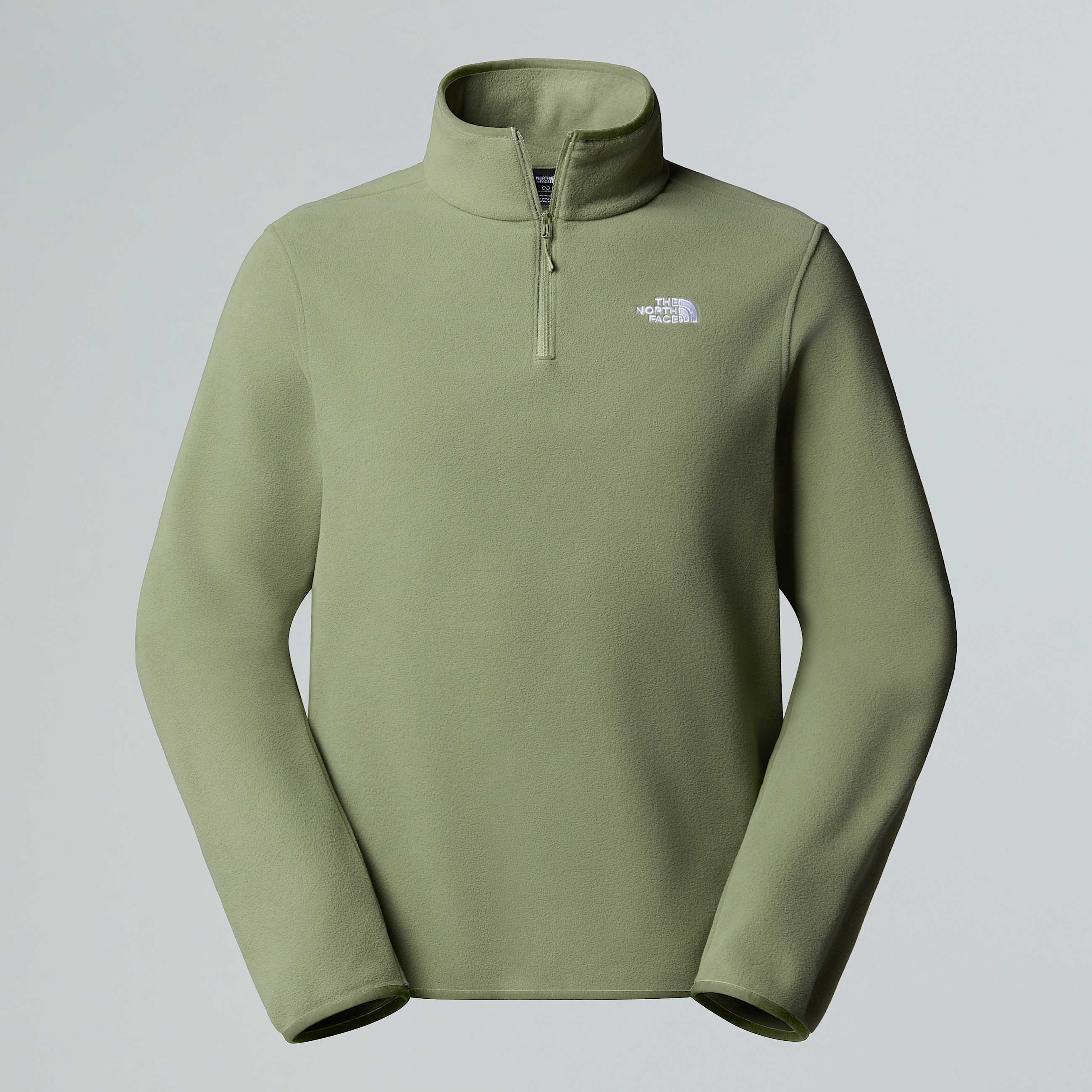 Glacierfleece met kwartrits voor heren TNF Bark Mist HERO