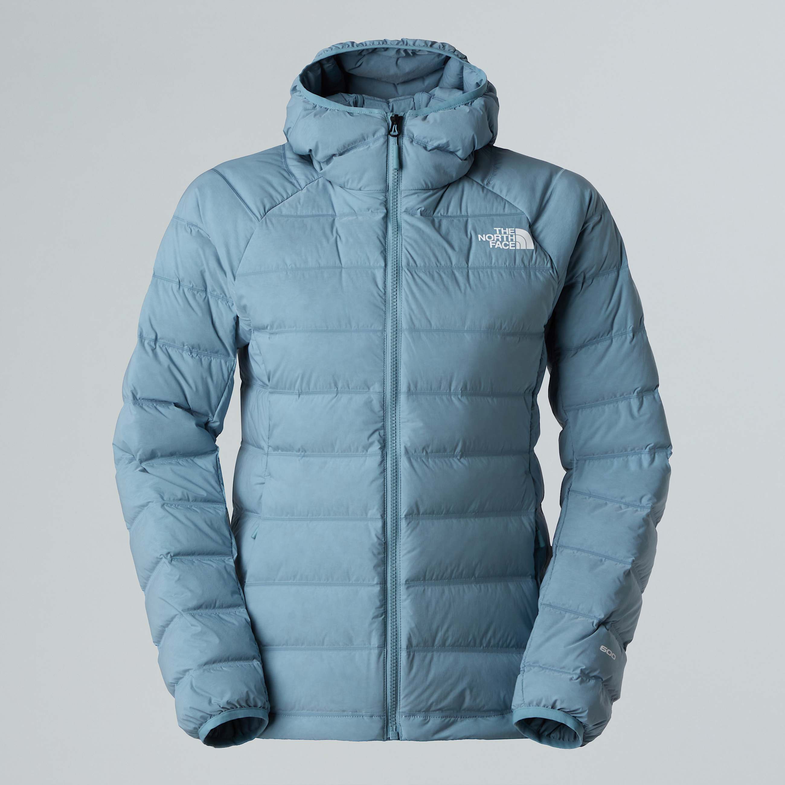 Abseil Stretch Down Hooded Jacket W TNF Shallow Blue HERO