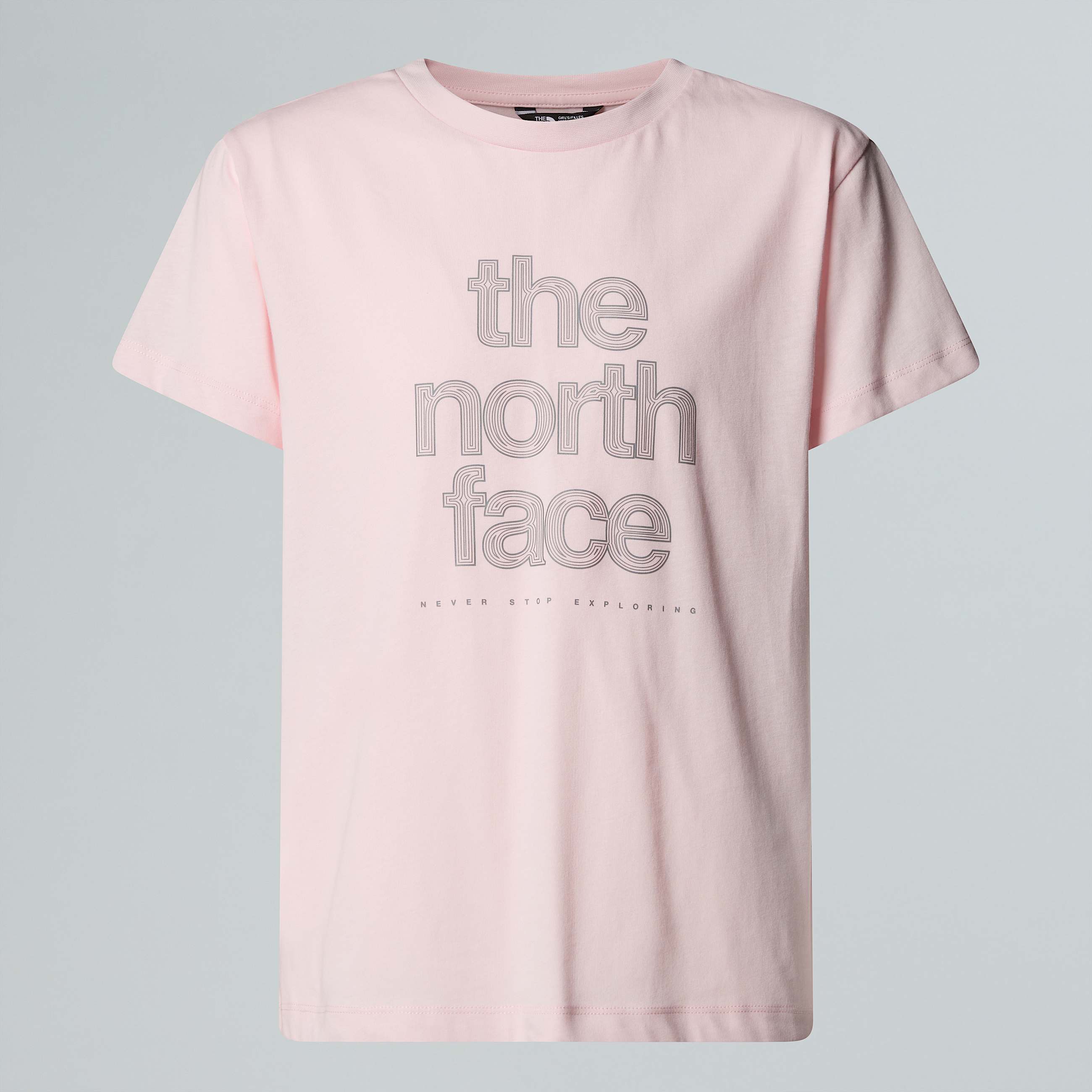 Reflektierendes  relaxt geschnittenes Logo TShirt fr Mdchen TNF HERO