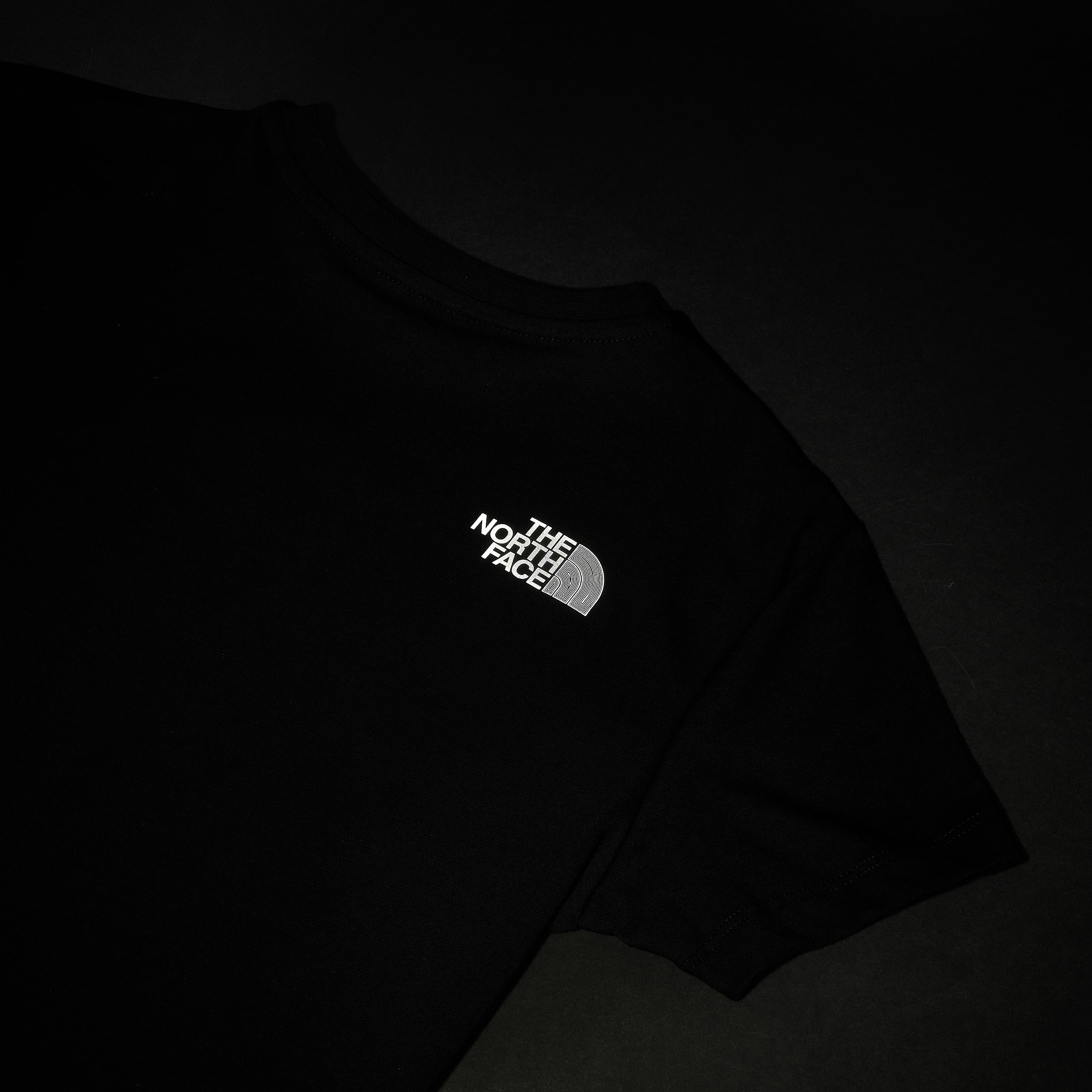 Reflective Logo Relaxed TShirt Girl TNF TNF Black ALT20