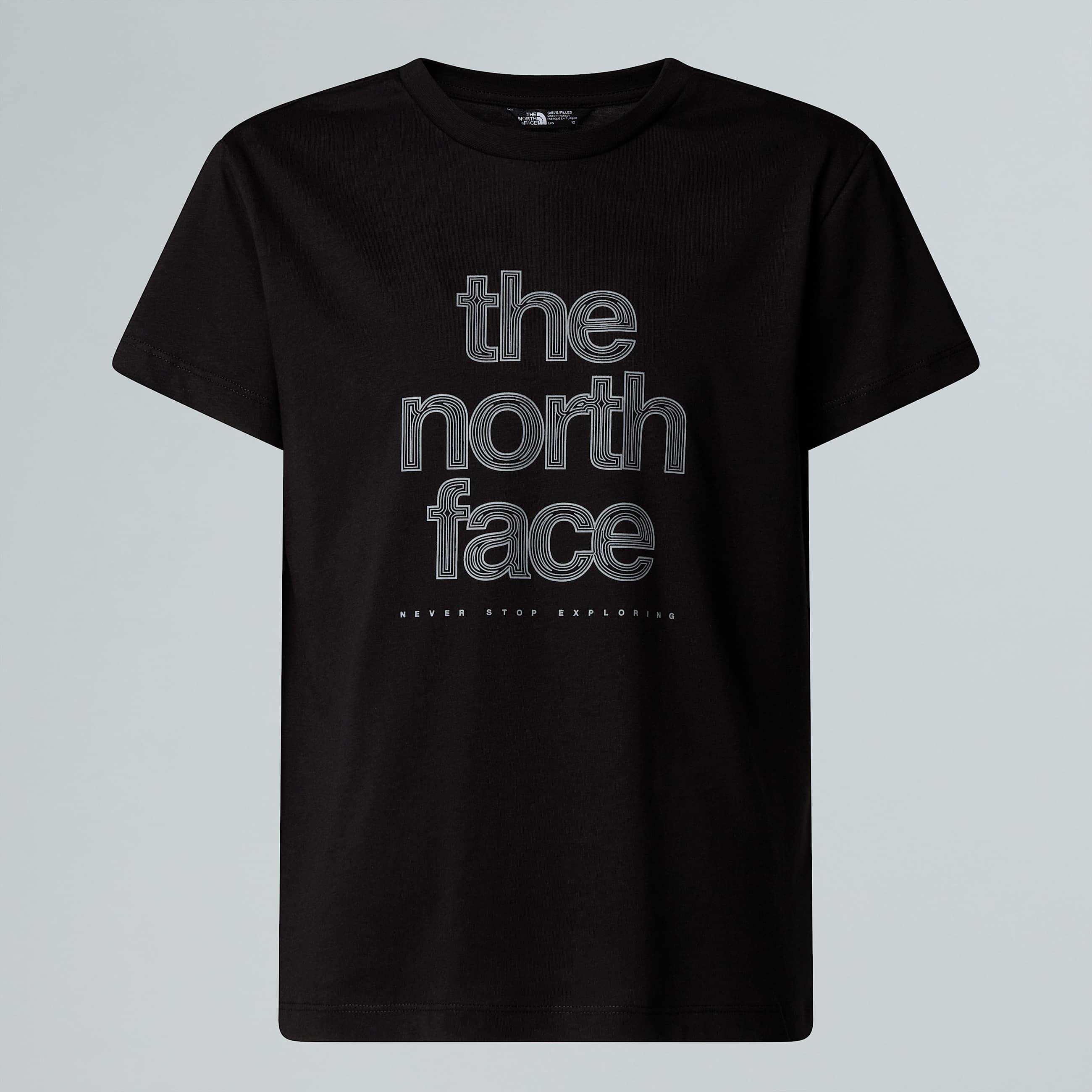 Reflective Logo Relaxed TShirt Girl TNF TNF Black HERO