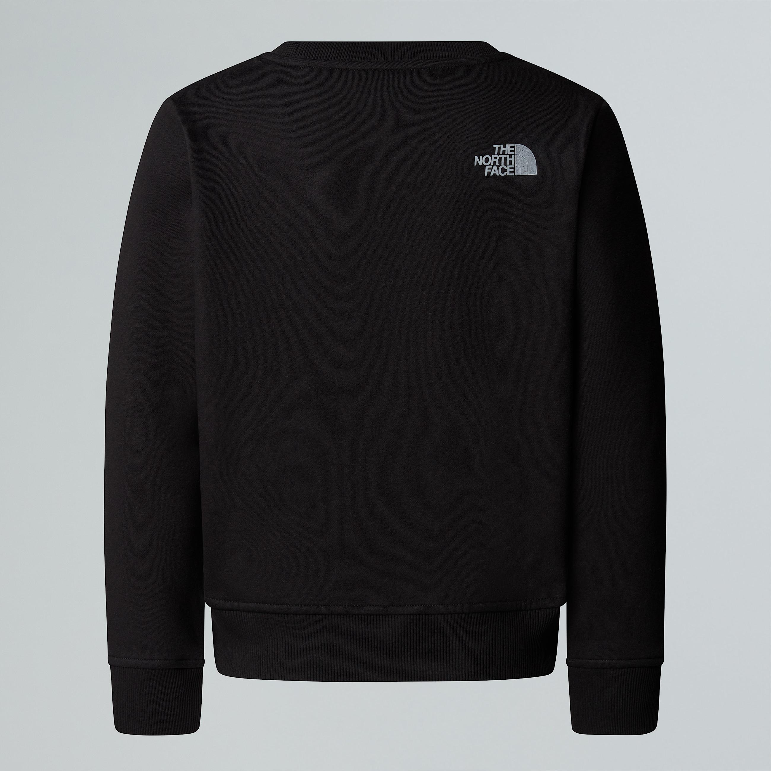 Felpa Reflective Logo Relaxed da ragazza TNF TNF Black ALT1