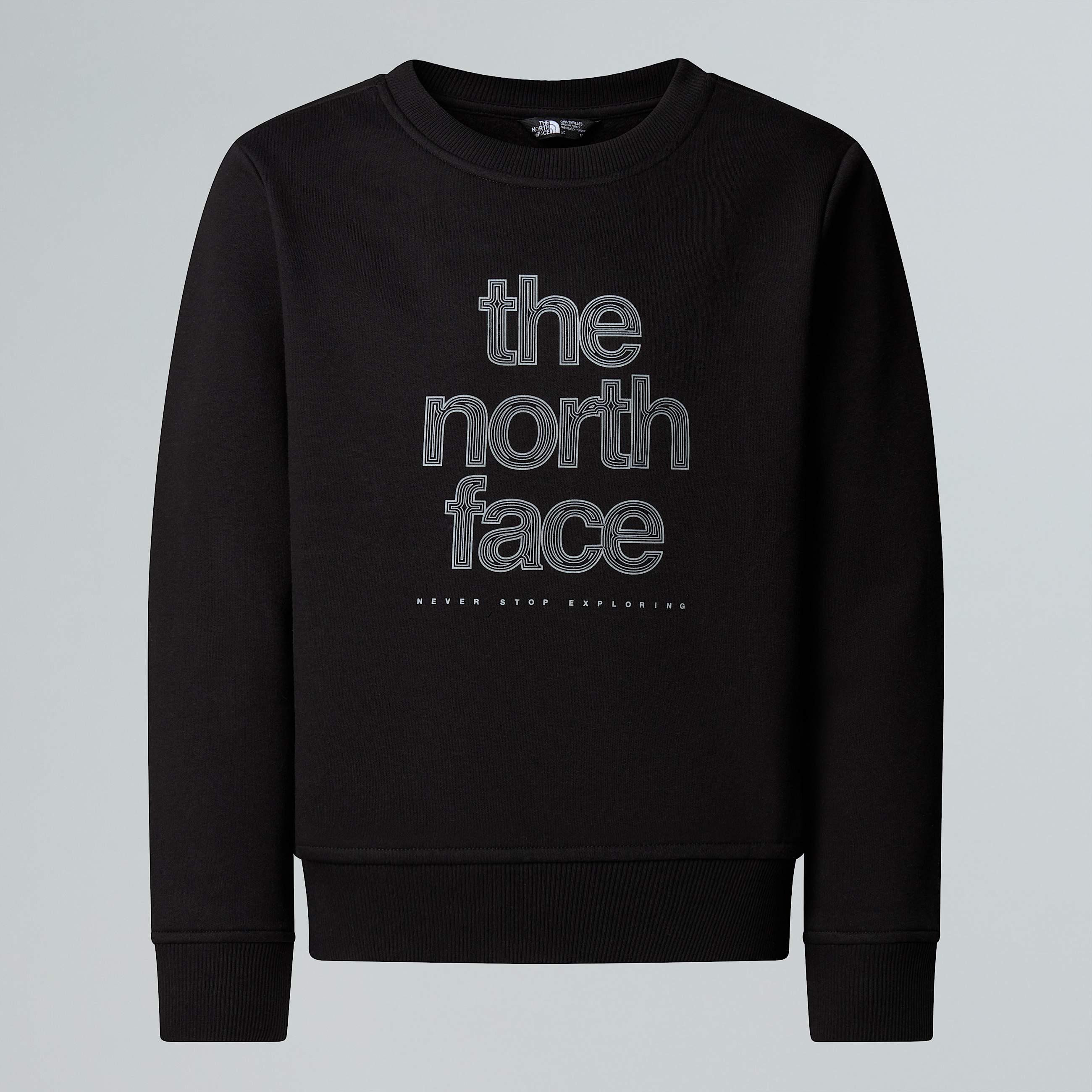 Felpa Reflective Logo Relaxed da ragazza TNF TNF Black HERO