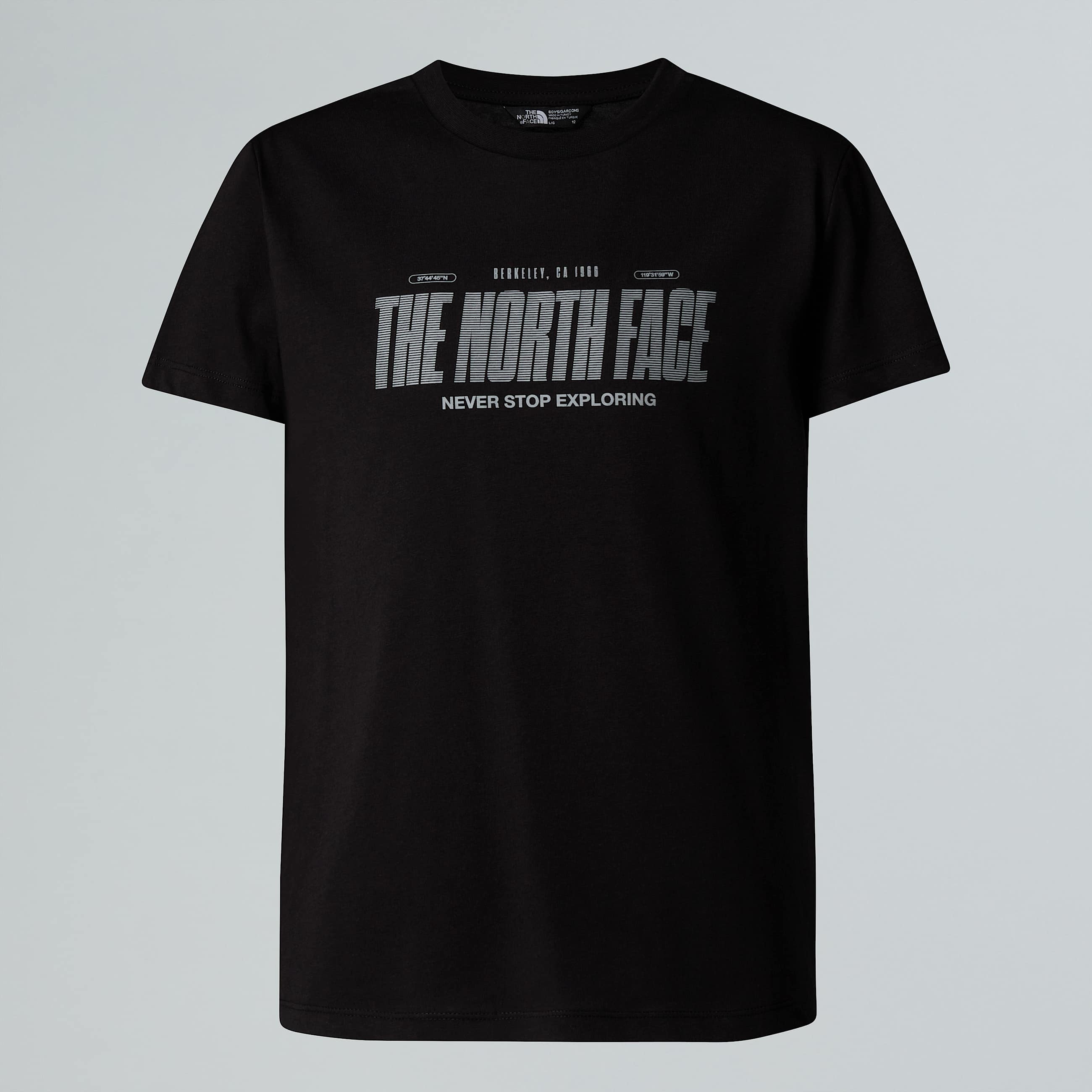 Tshirt Reflective Logo Relaxed da ragazzo TNF TNF Black HERO