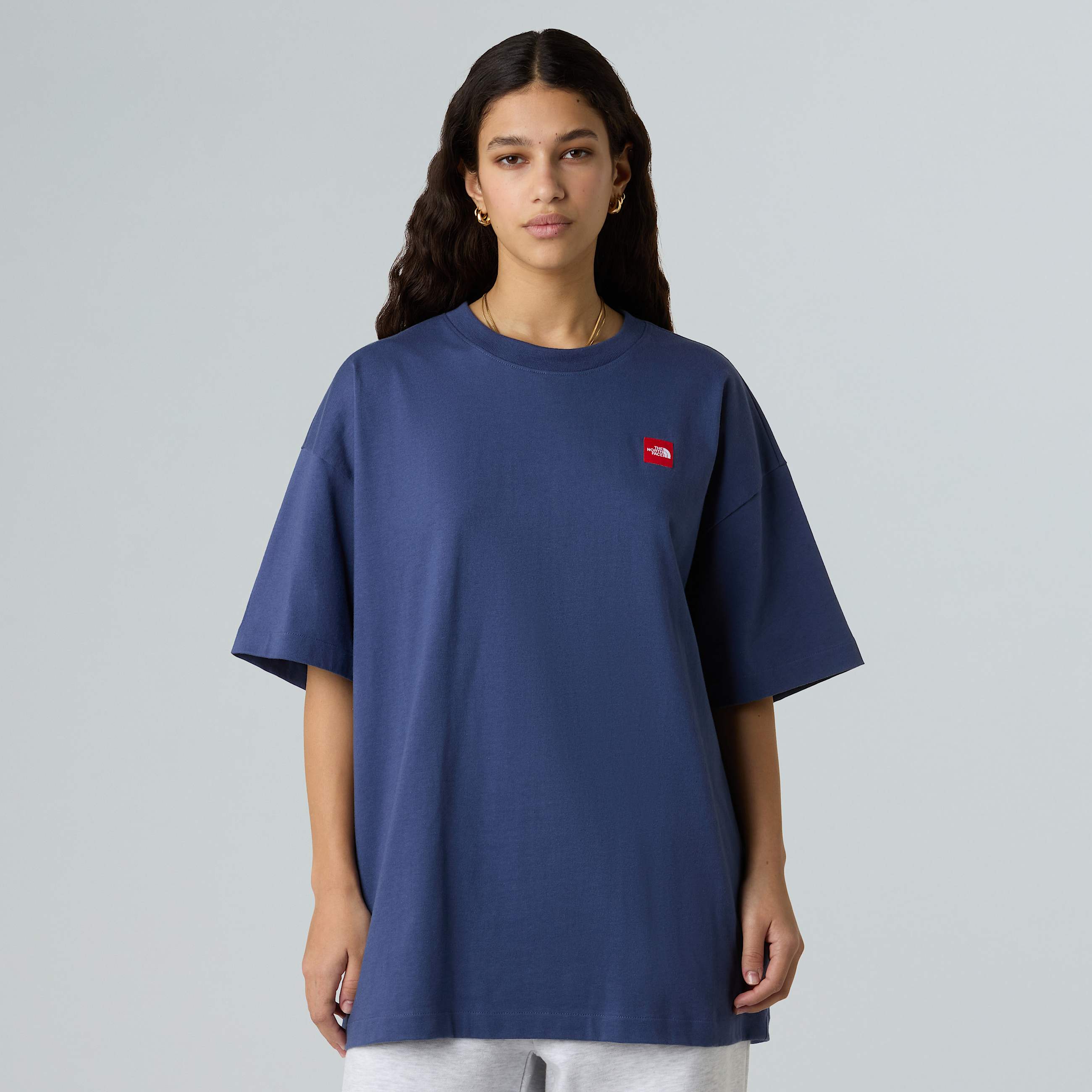 Tshirt de malha Red Box unissexo TNF Lunar Blue ALT8