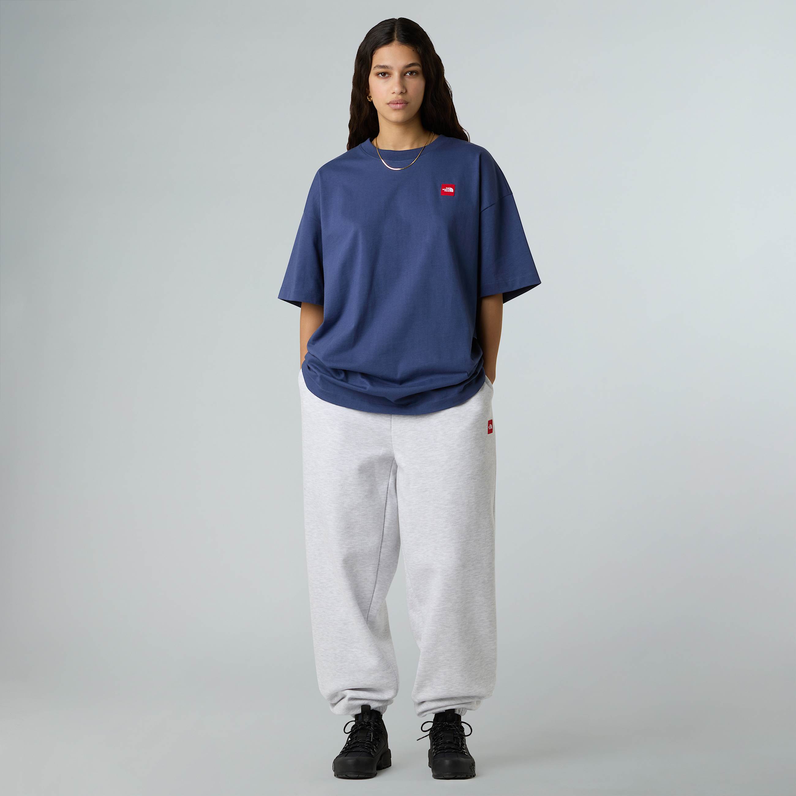 Tshirt de malha Red Box unissexo TNF Lunar Blue ALT9