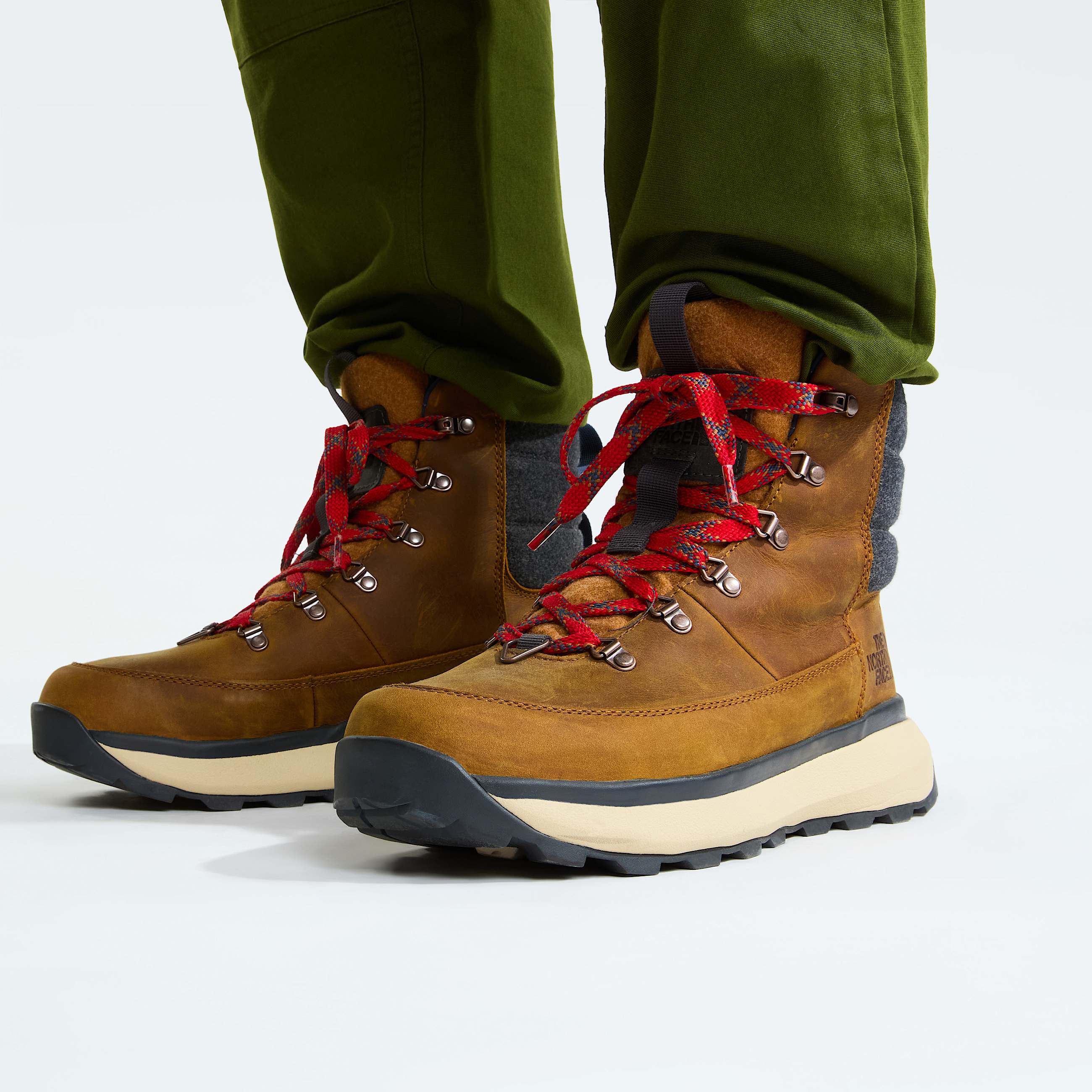 Mens Bergen Leather Waterproof Snow Boots TNF ALT2