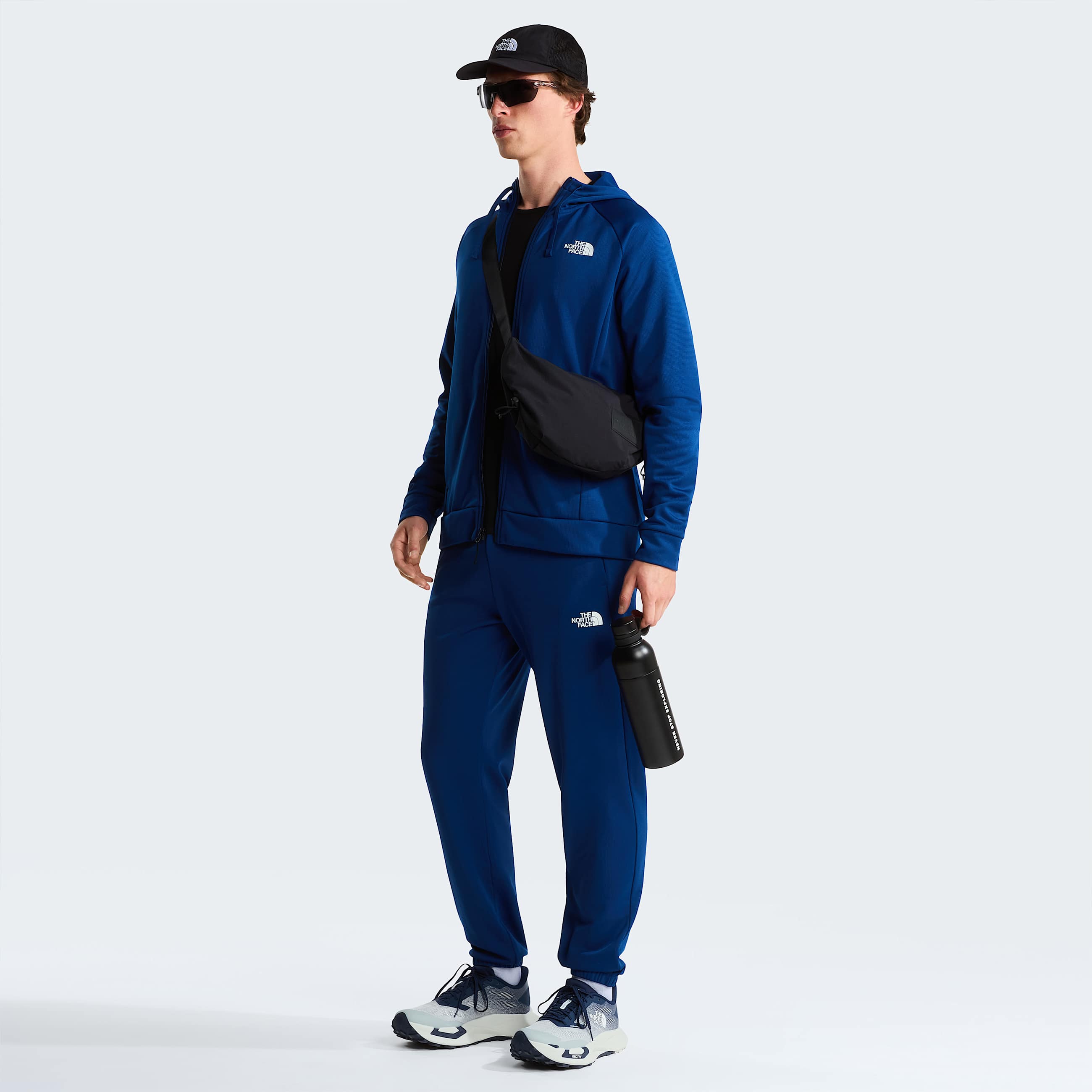 Sweat  capuche zipp Reaxion 20 pour homme TNF Estate Blue Dark Heather ALT1