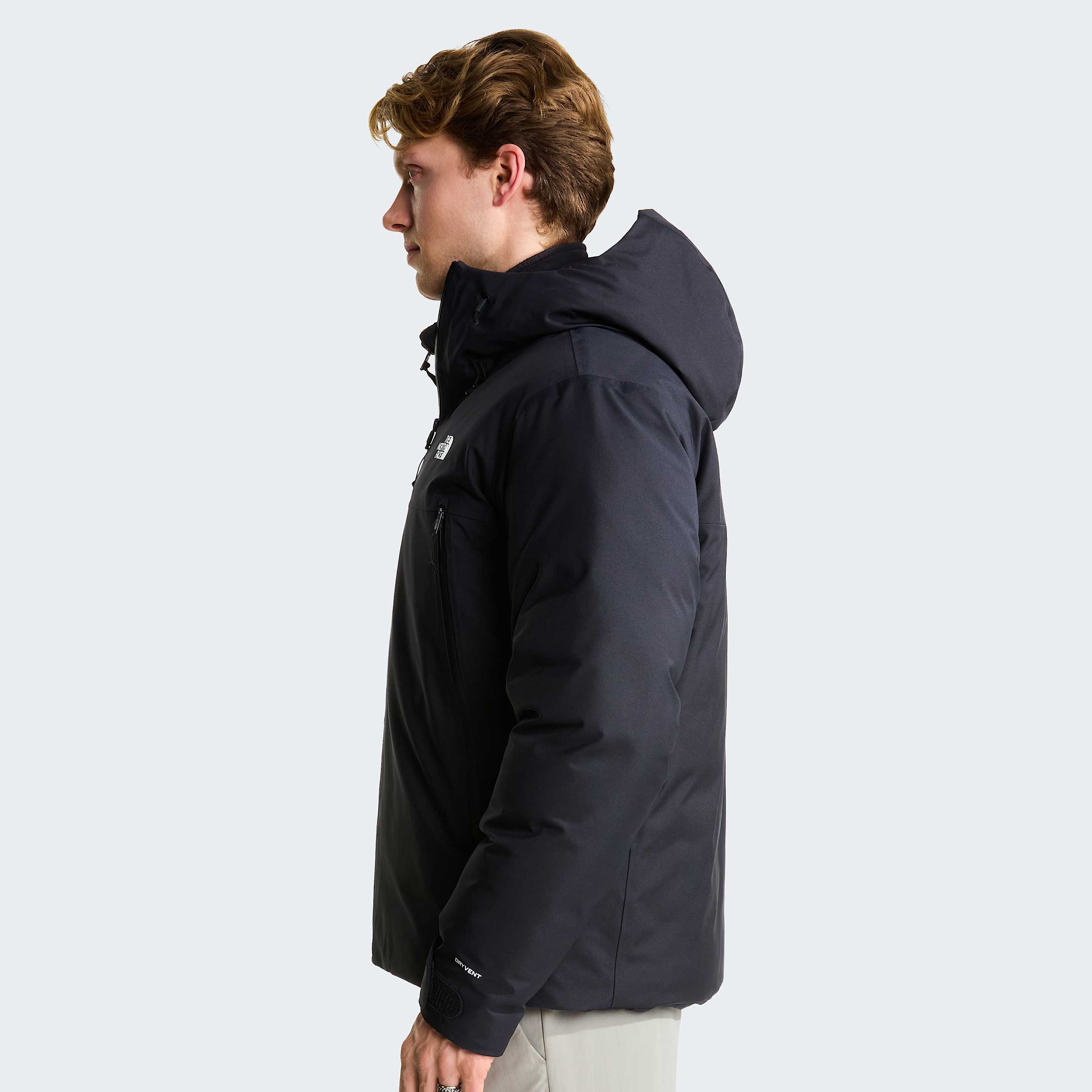 Mens Mountain Range Down Hooded Jacket TNF ALT2