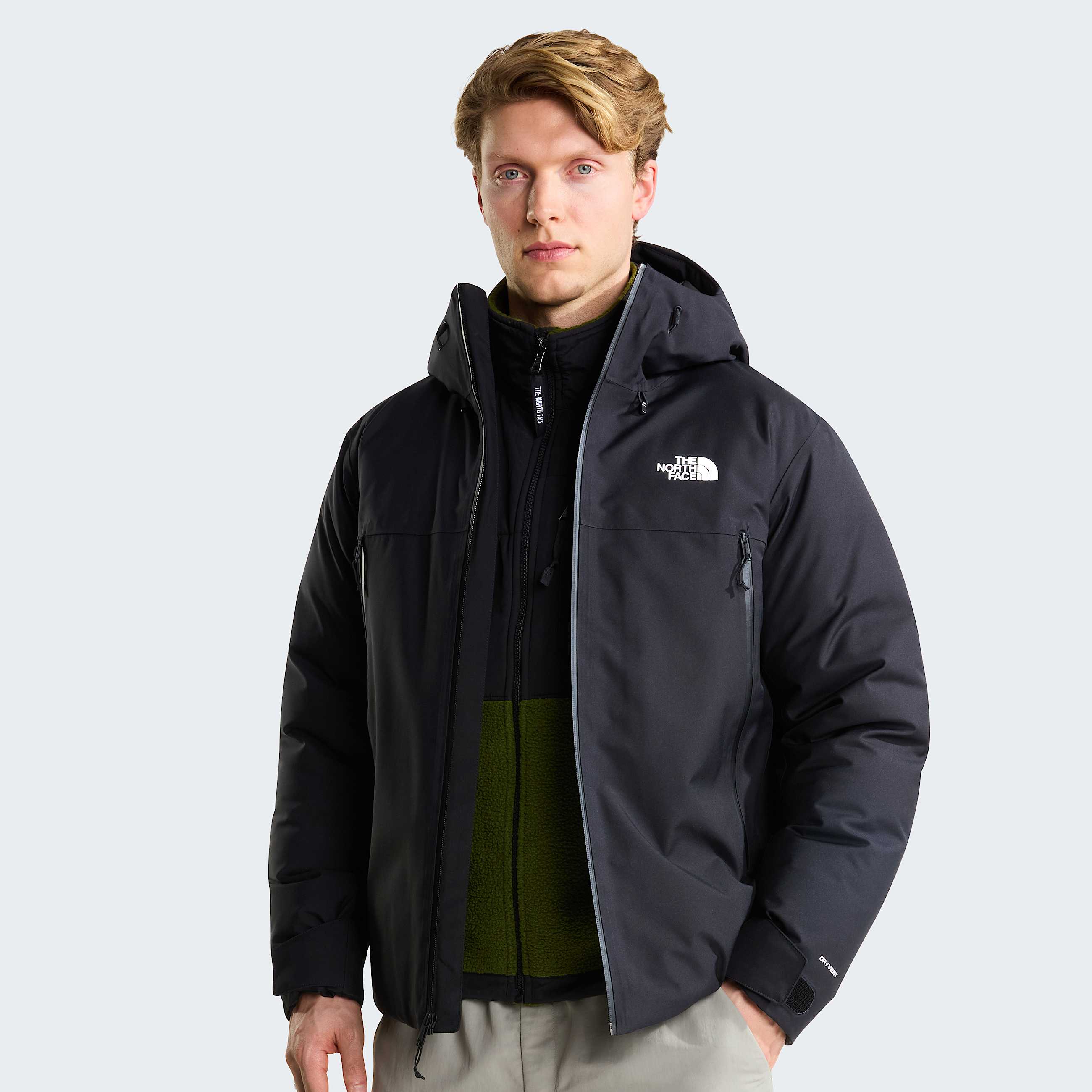 Mens Mountain Range Down Hooded Jacket TNF ALT4