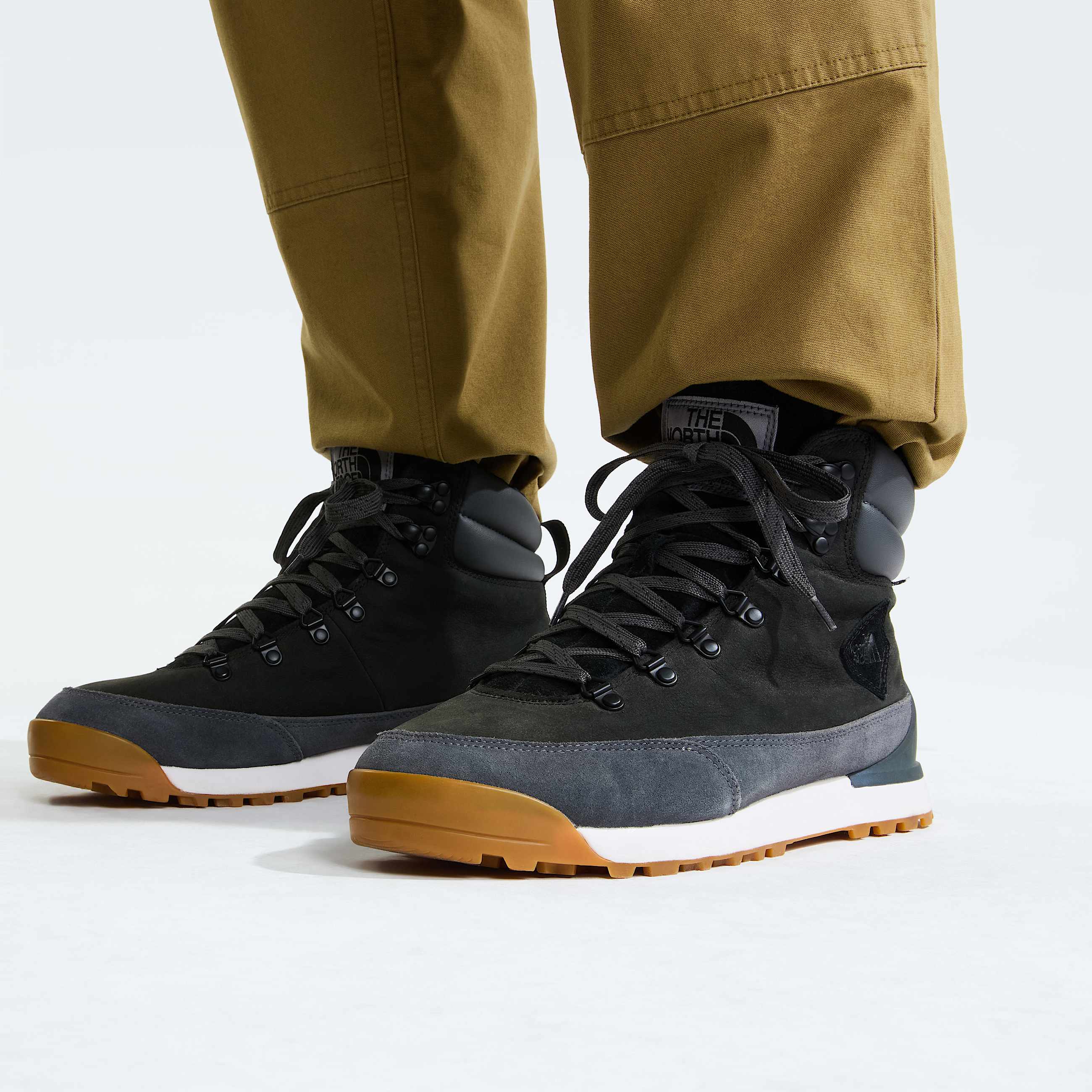 Chaussures montantes en cuir BackToBerkeley IV pour homme TNF TNF BlackAsphalt Grey ALT2