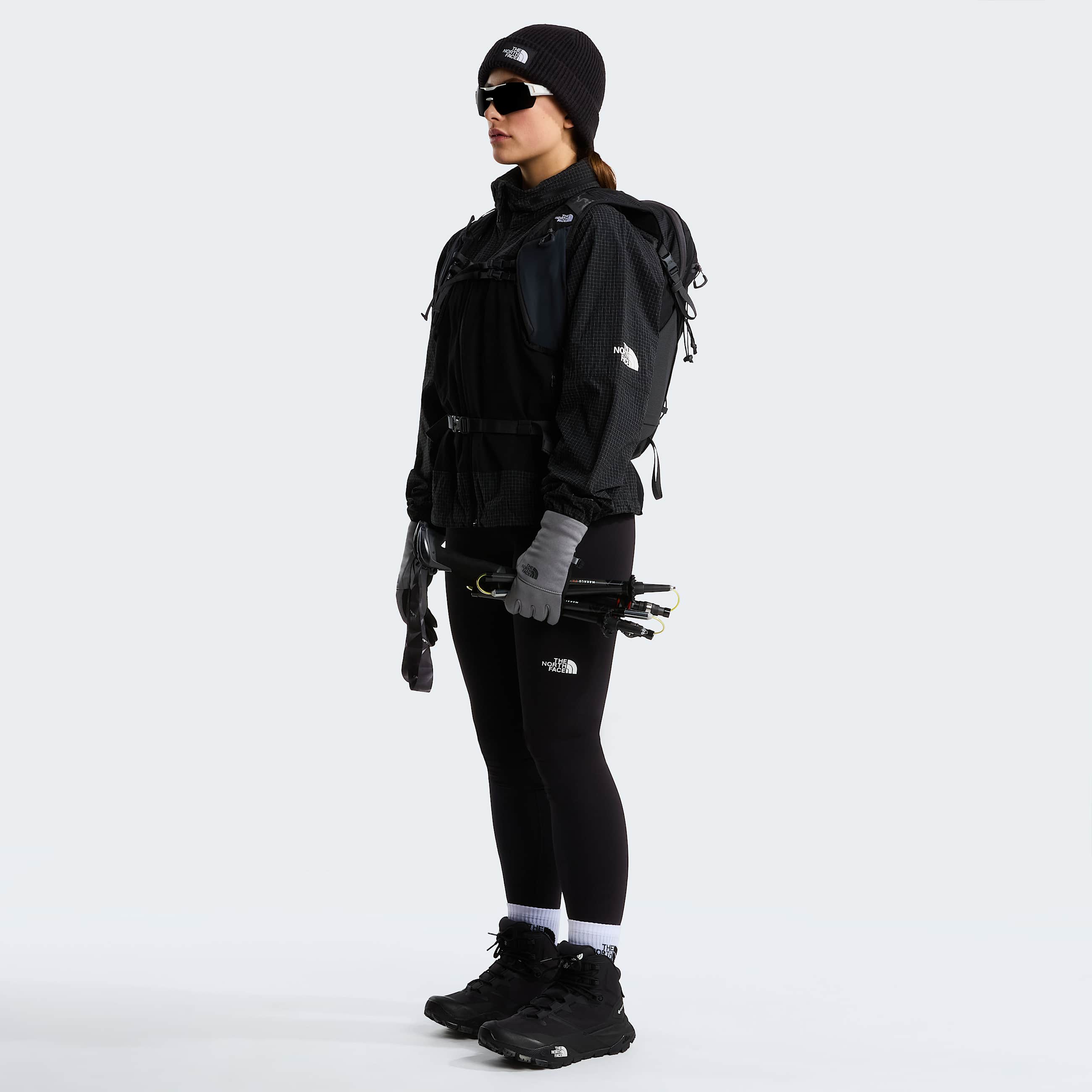 Womens Etip Gloves TNF TNF Medium Grey Heather ALT6