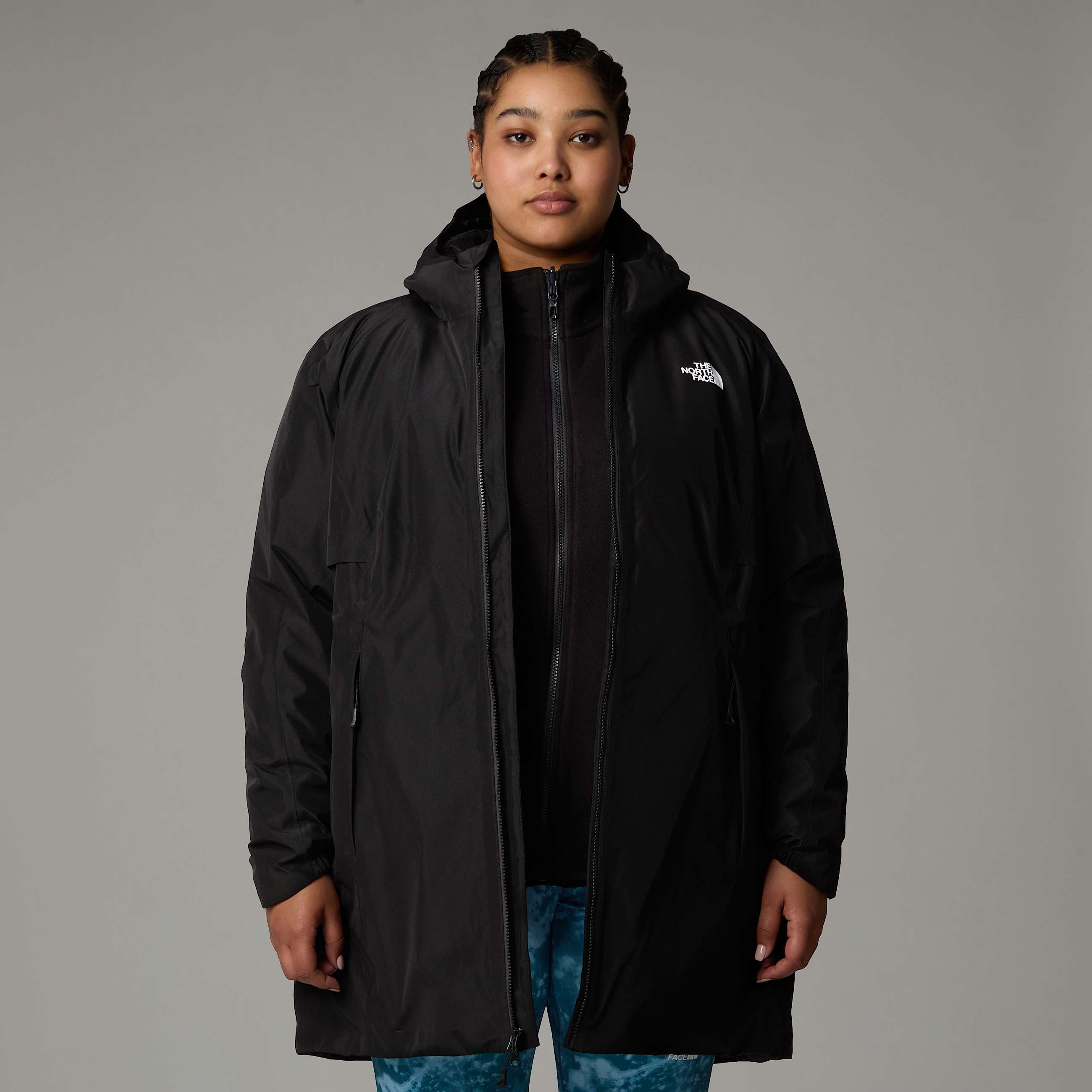 Parka de tamanho grande com isolamento Hikesteller para mulher TNF ALT5