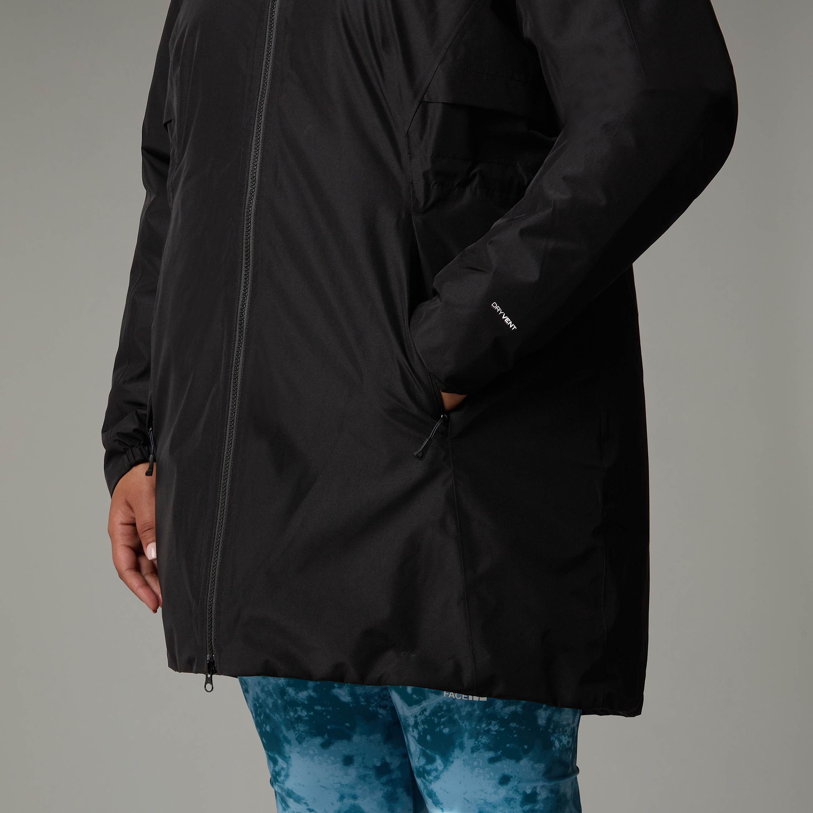 Parka de tamanho grande com isolamento Hikesteller para mulher TNF ALT8