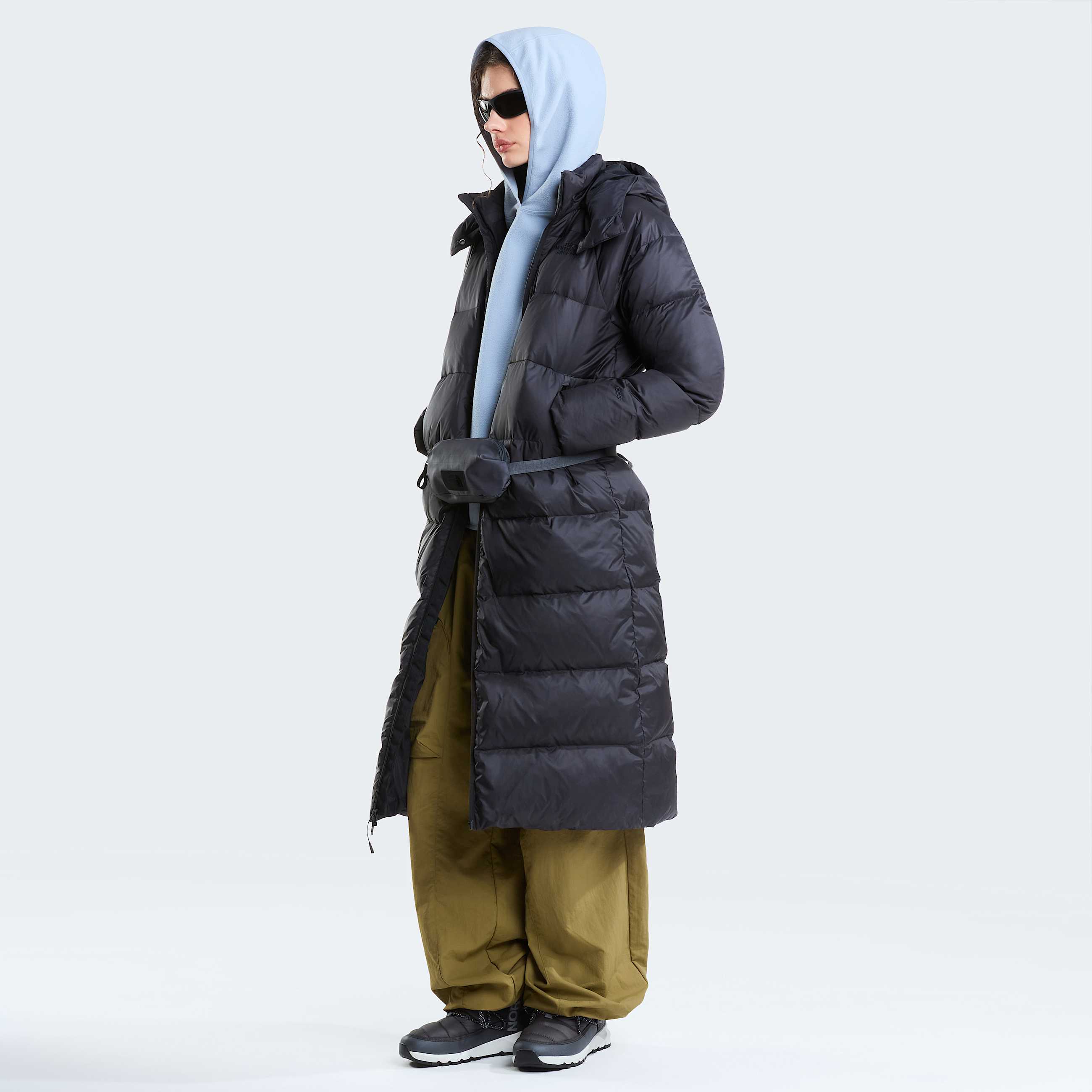 Parka lungo in piumino con cappuccio Hydrenalite City da donna TNF TNF Black ALT1