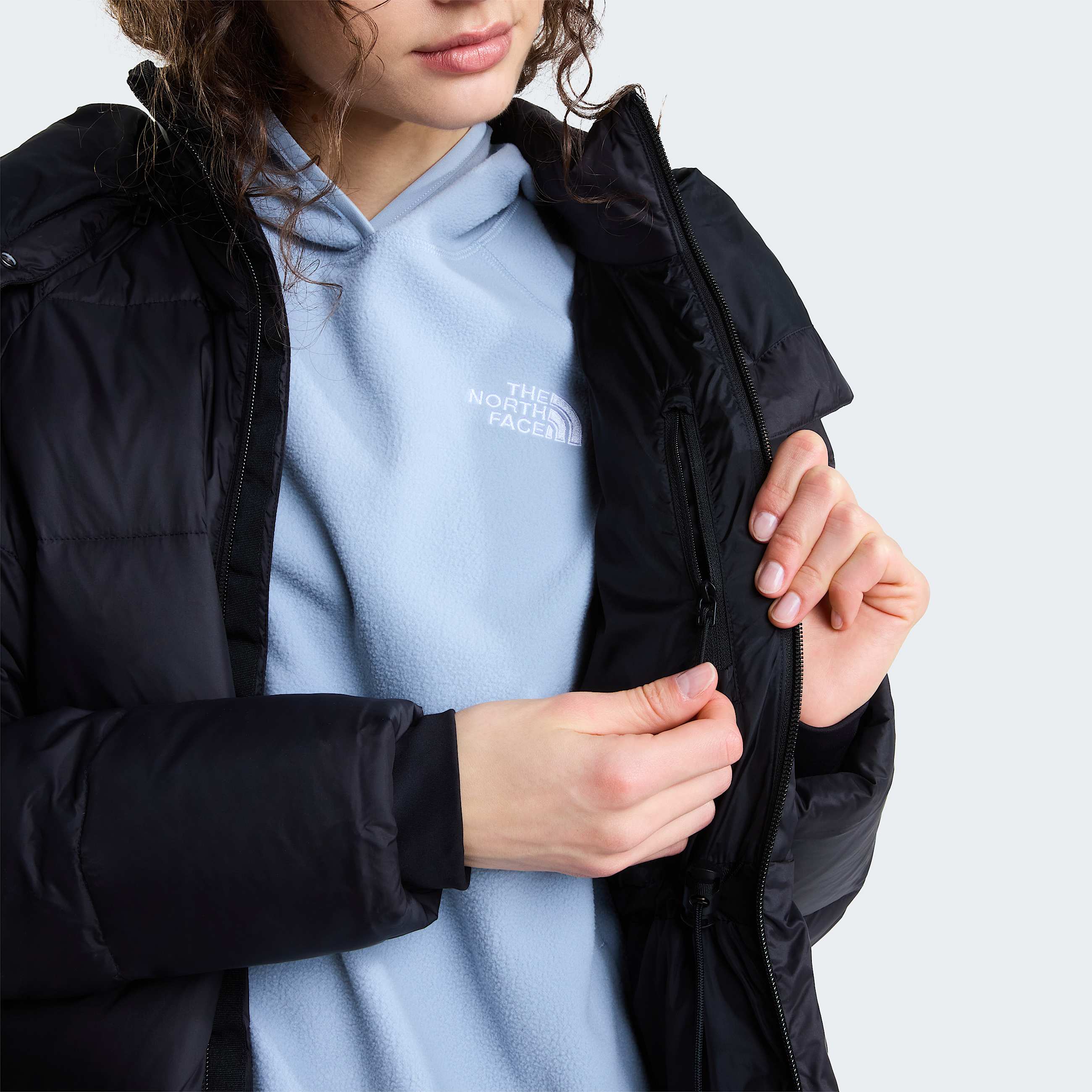 Parka lungo in piumino con cappuccio Hydrenalite City da donna TNF TNF Black ALT10