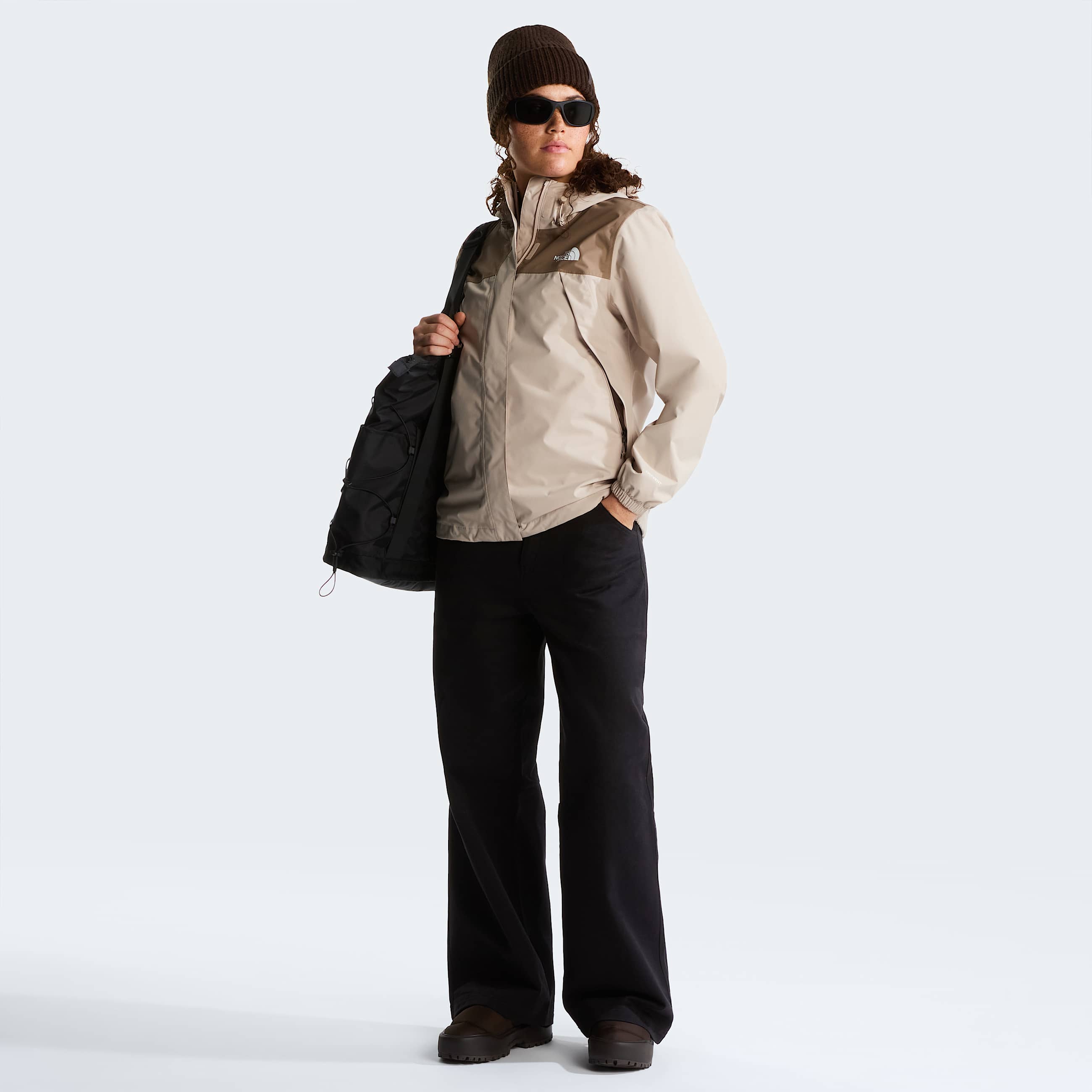 Veste impermable Antora pour femme TNF Timeless TaupeGarnet ALT1