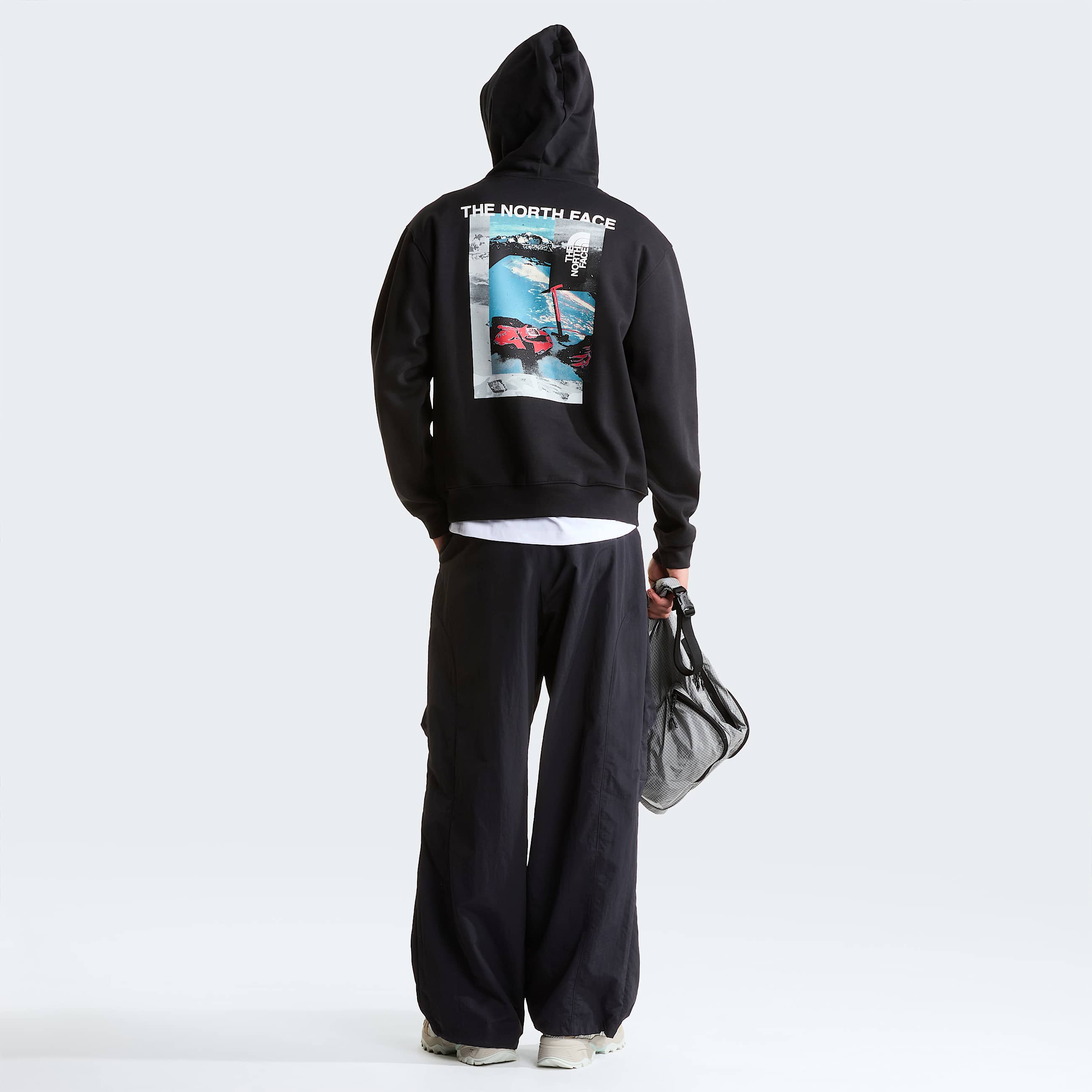 Mens Apex 75 Collage Relaxed Hoodie TNF ALT2