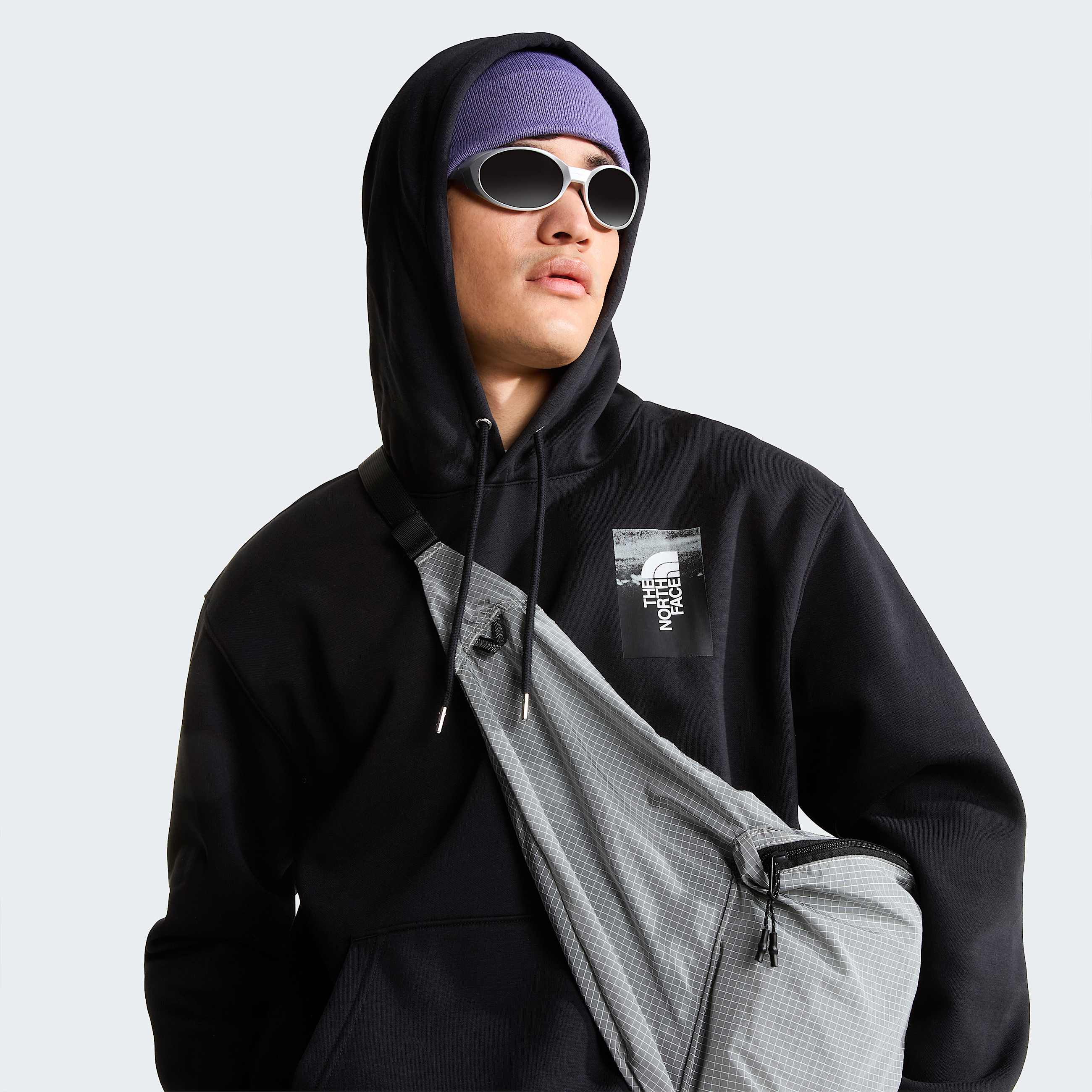 Mens Apex 75 Collage Relaxed Hoodie TNF ALT7