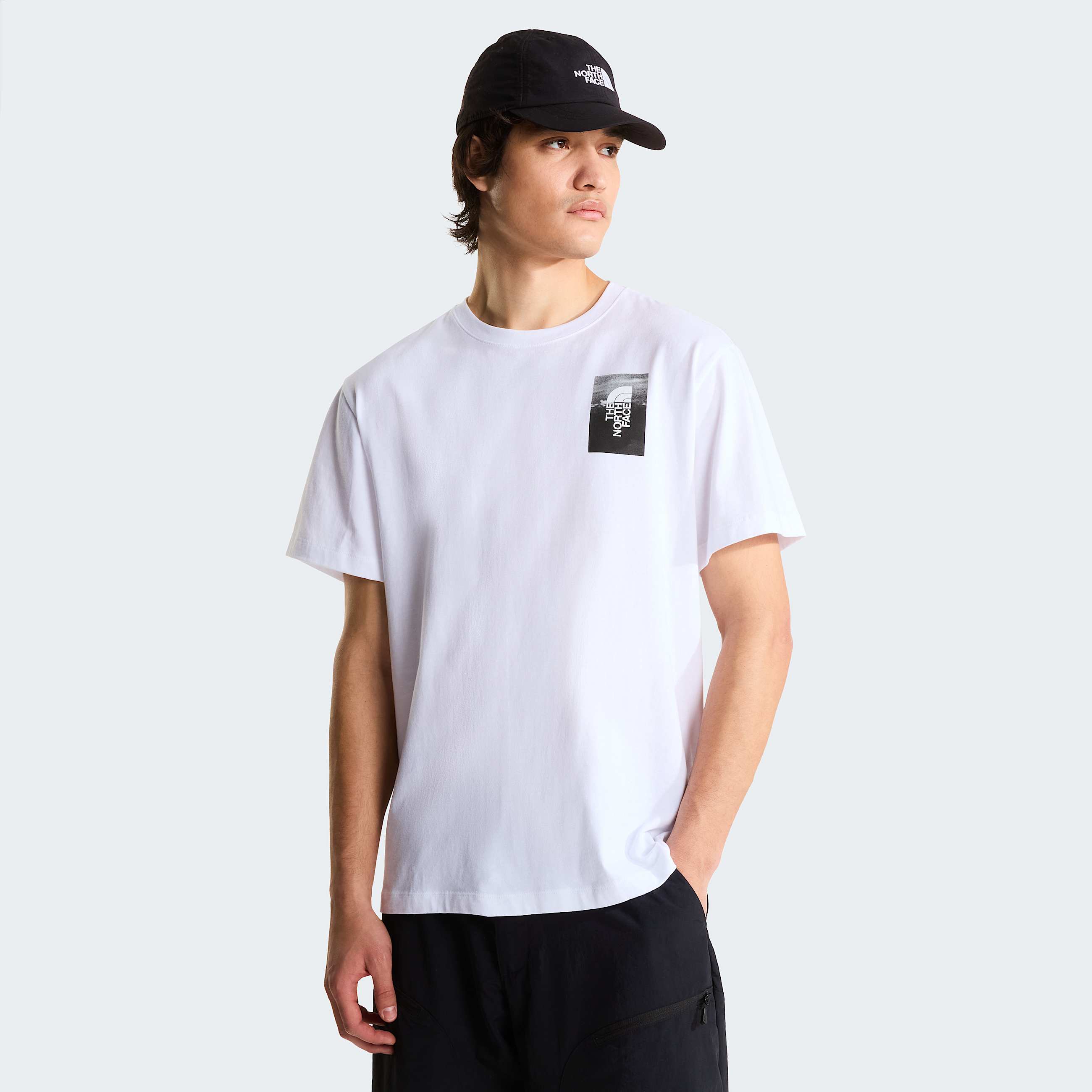 Mens Apex 75 Collage Relaxed TShirt TNF ALT1