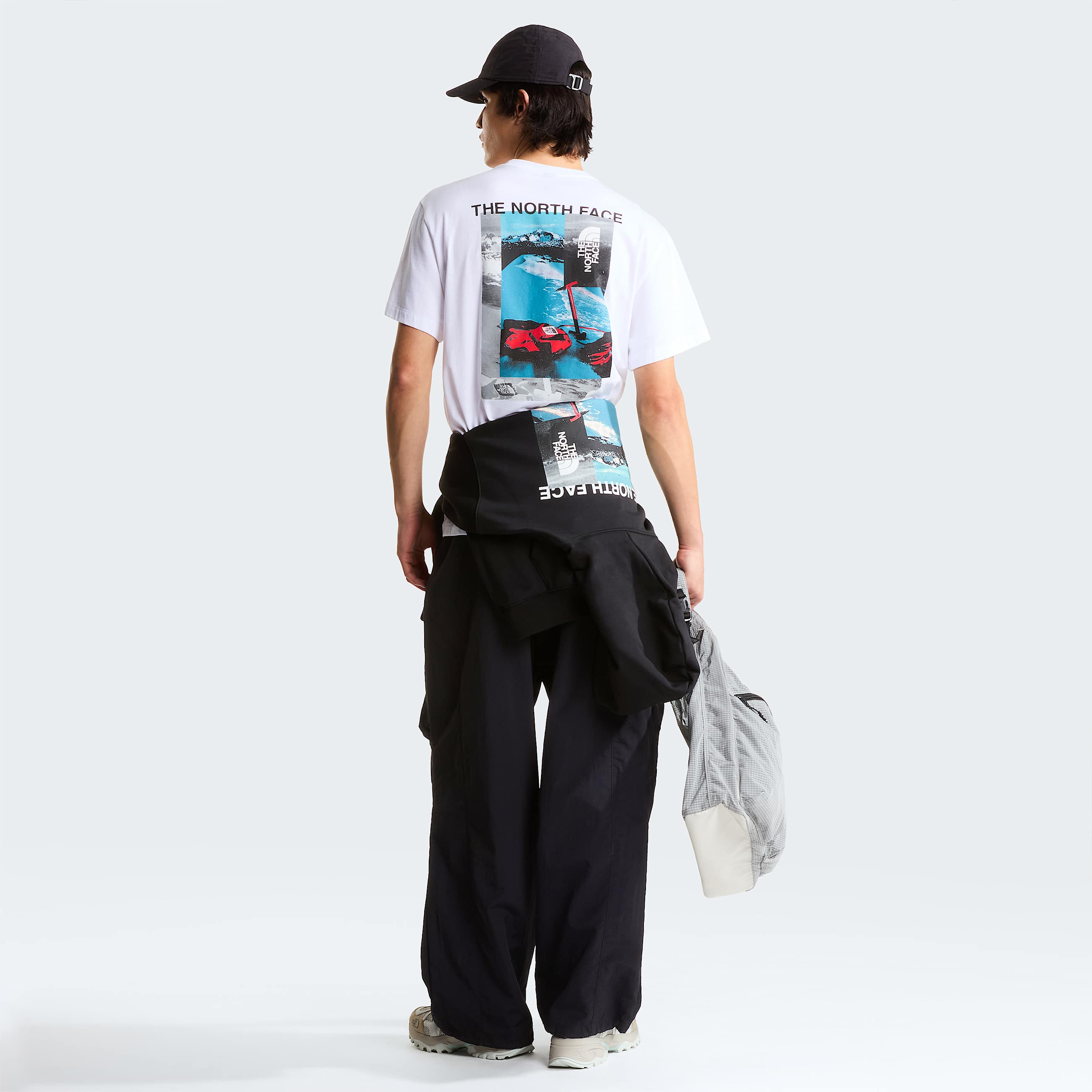 Mens Apex 75 Collage Relaxed TShirt TNF ALT2
