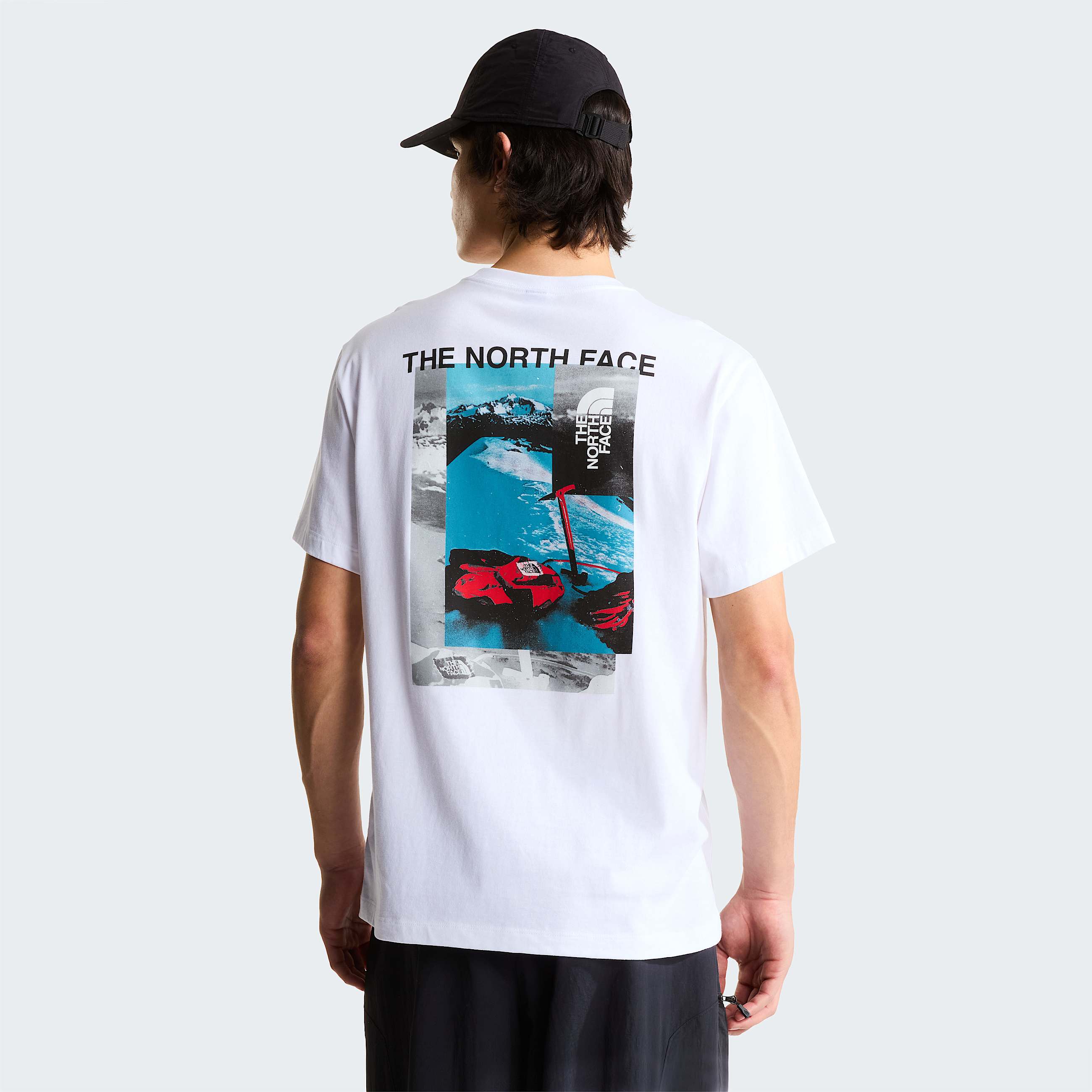 Mens Apex 75 Collage Relaxed TShirt TNF HERO