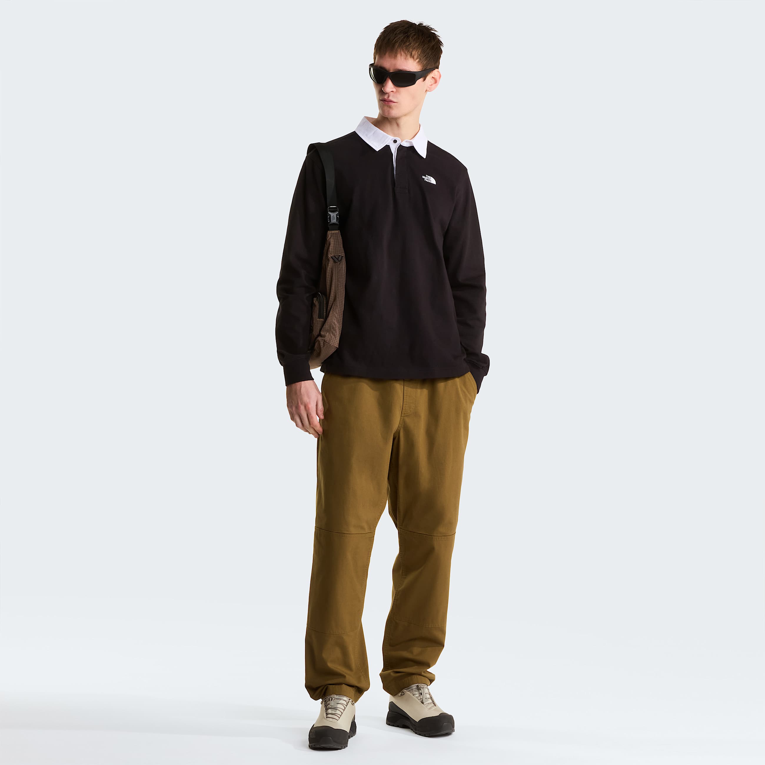 Mens Vista LongSleeve Rugby Shirt TNF ALT1