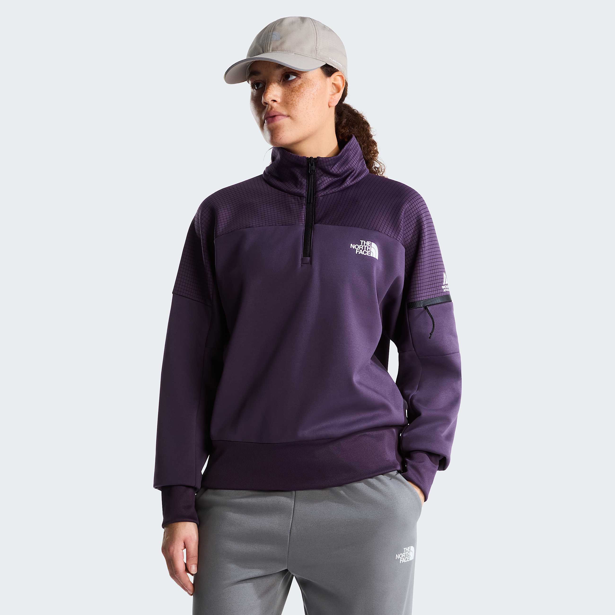 Damski polar z zamkiem o dugoci 14 Mountain Athletics 20 TNF HERO