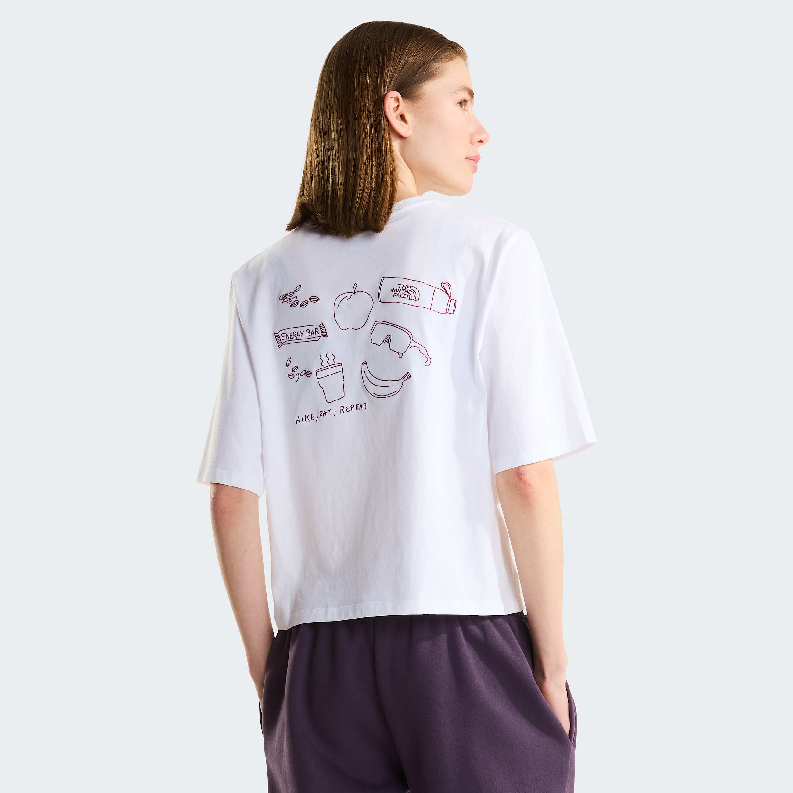 Tshirt Hike Picnic Boxy con grafica da donna TNF HERO