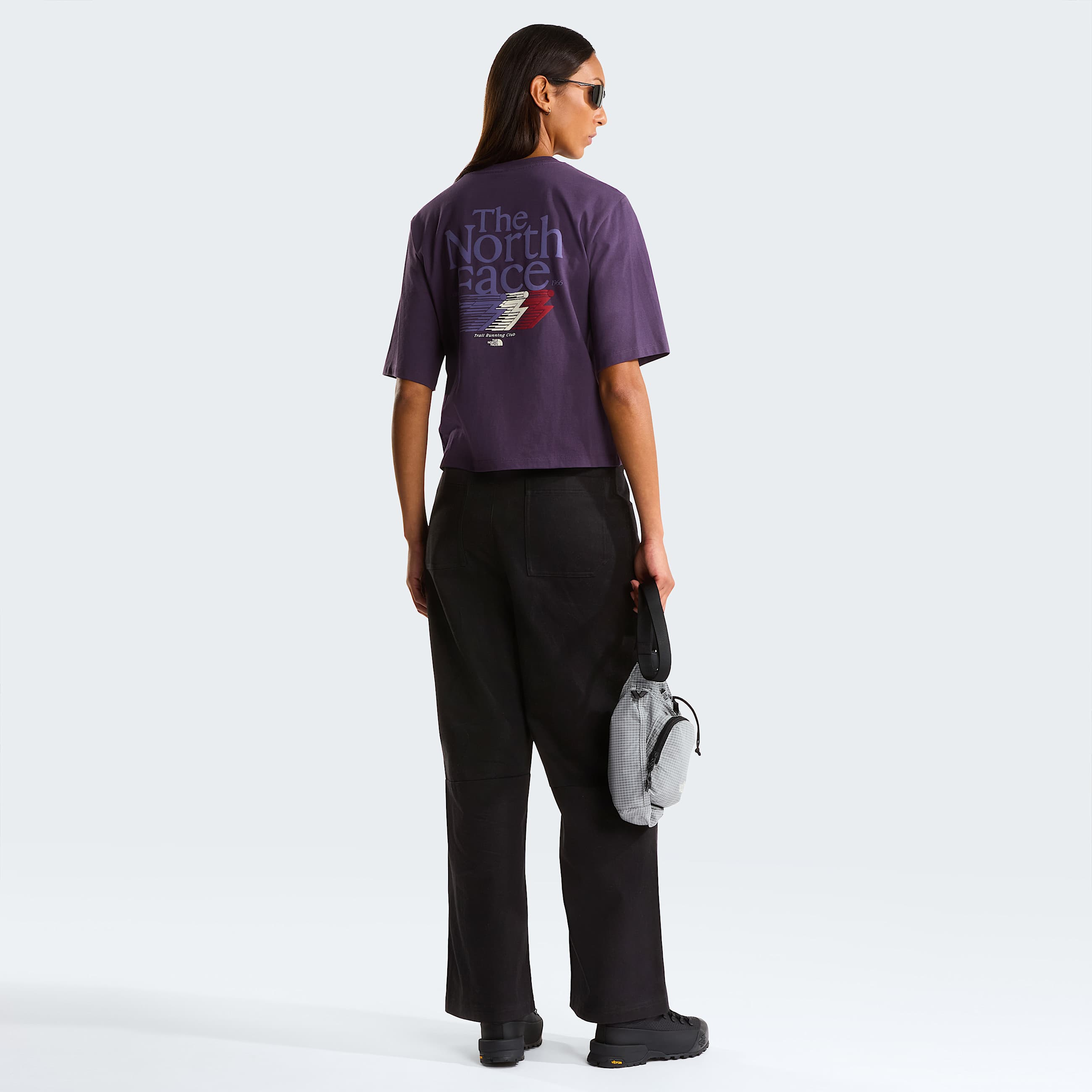 Tshirt Retro Trail Boxy con grafica da donna TNF ALT2