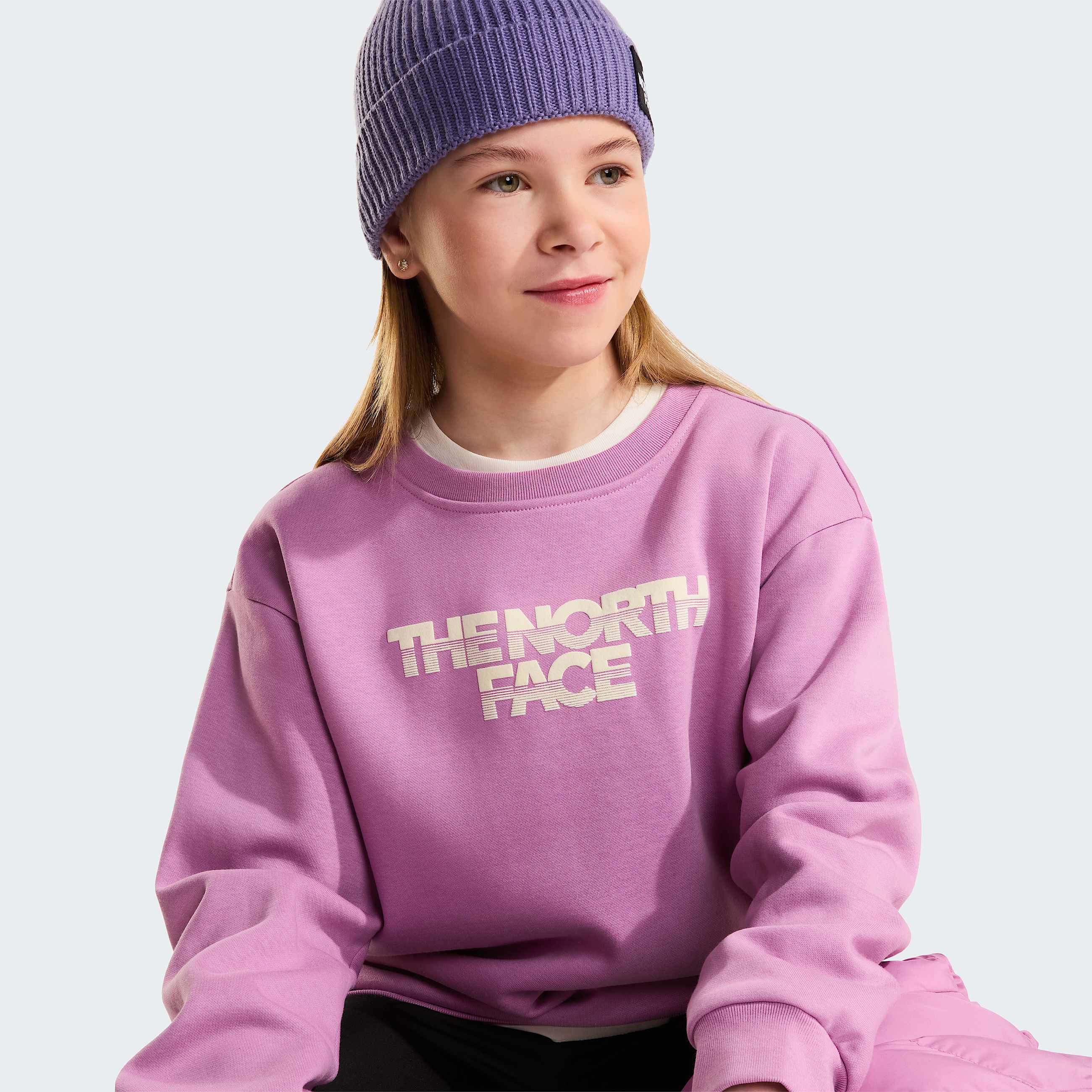 Sweat graphique dcontract Chalbi pour fille TNF ALT5
