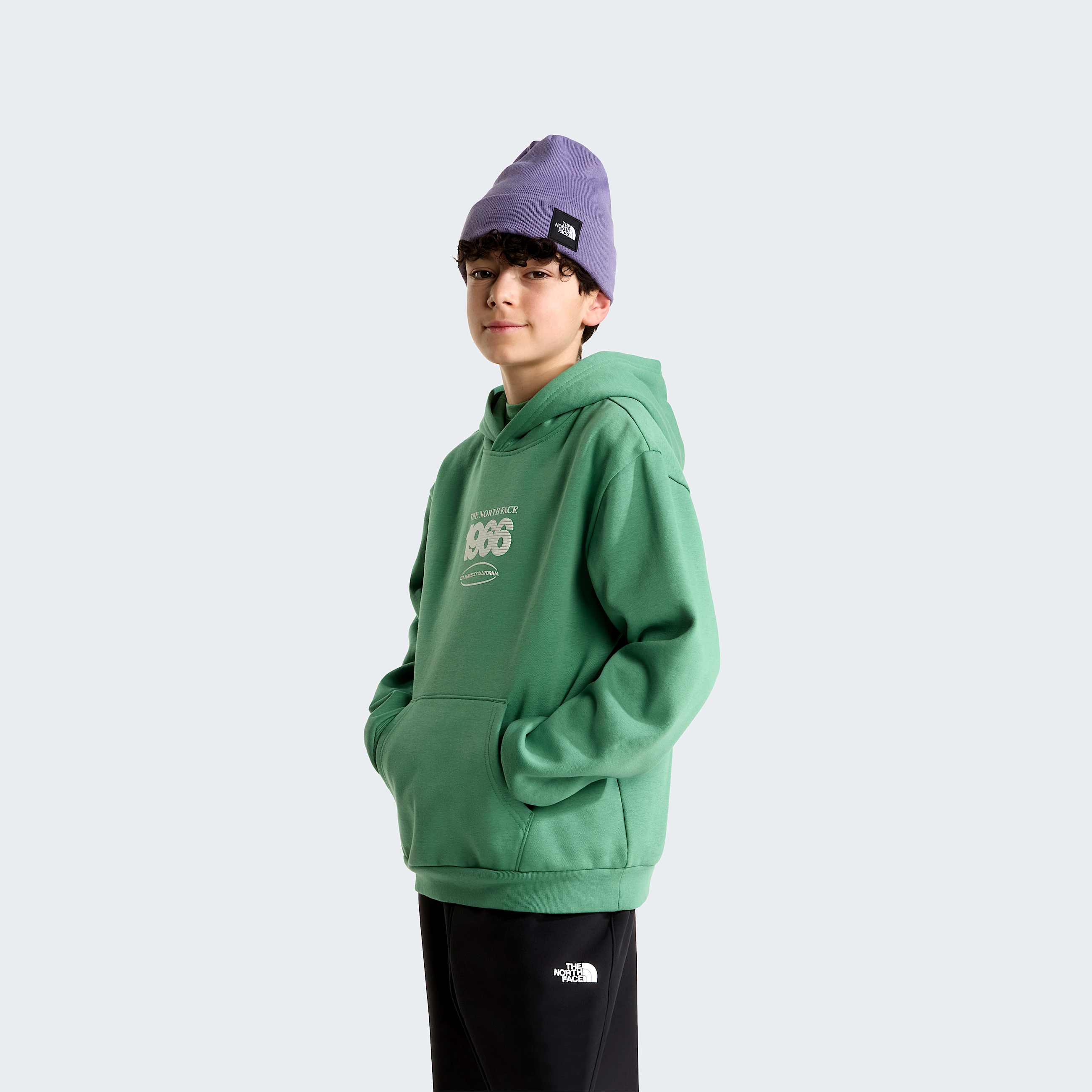 Sweat  capuche graphique dcontract Track pour enfant TNF ALT1
