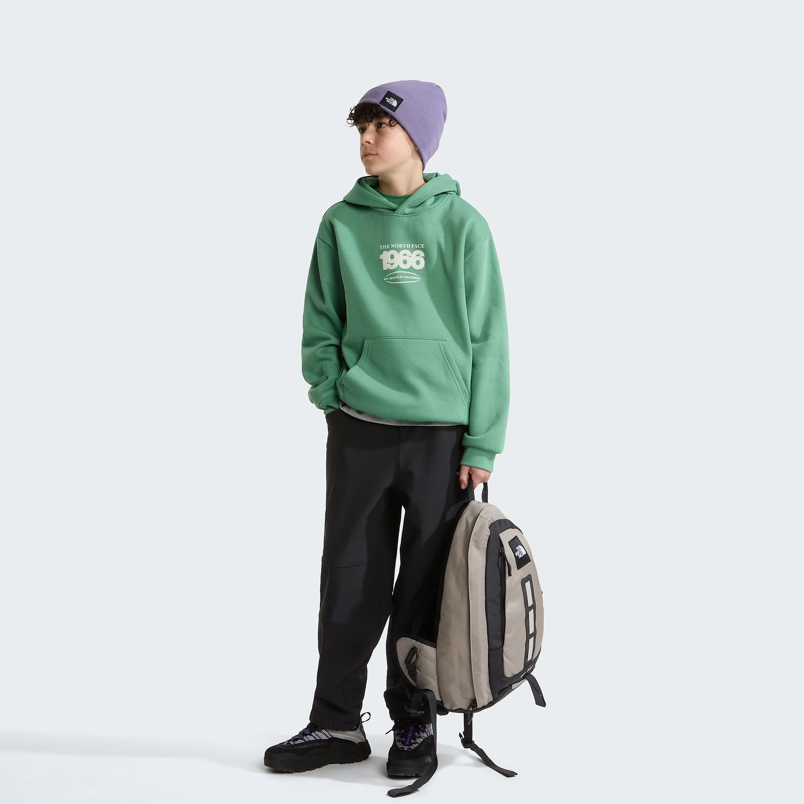 Sweat  capuche graphique dcontract Track pour enfant TNF ALT2