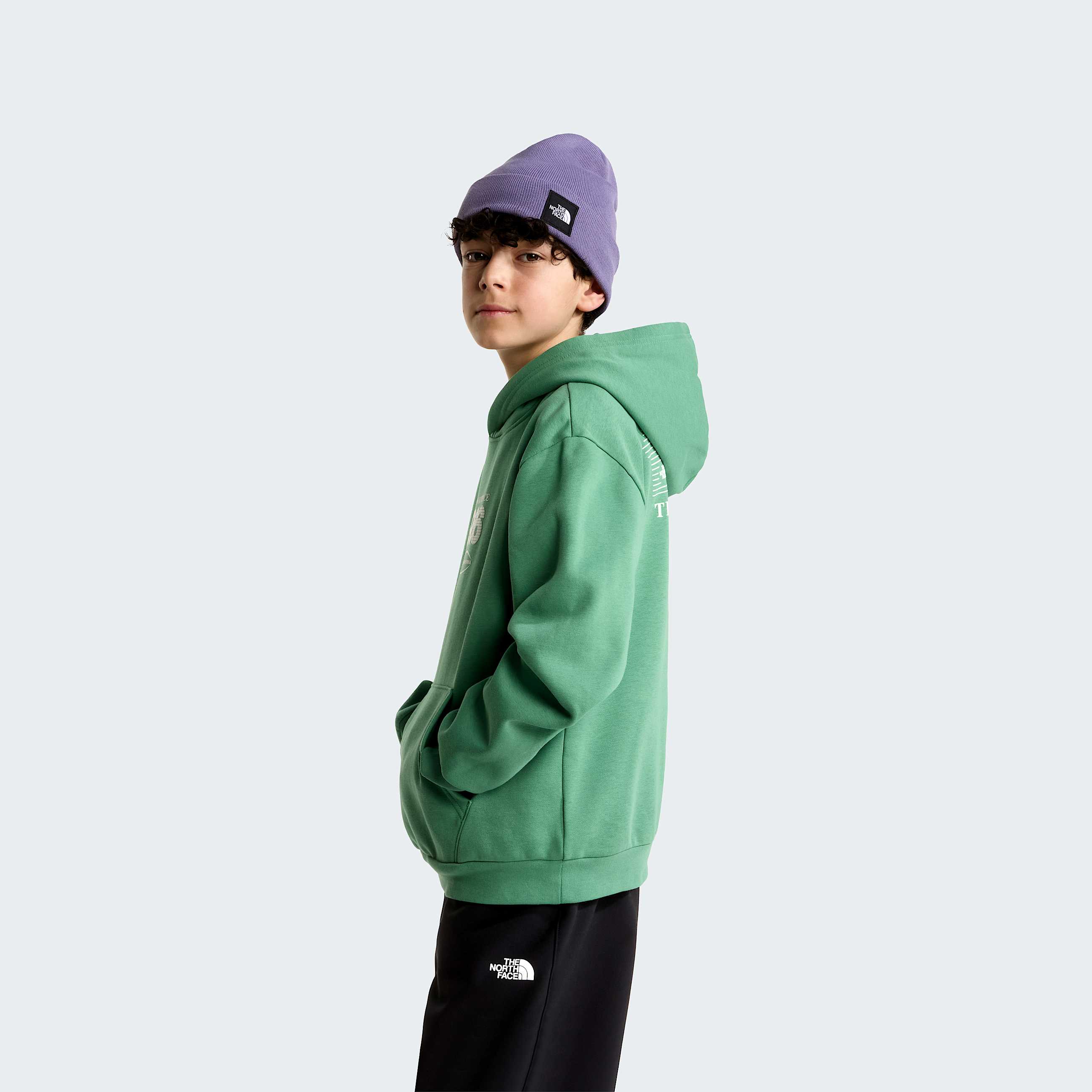 Sweat  capuche graphique dcontract Track pour enfant TNF ALT3